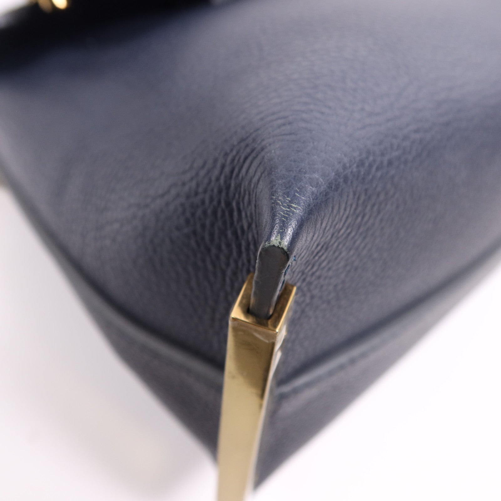 Chloe 牛皮皮革Clare金扣肩背袋