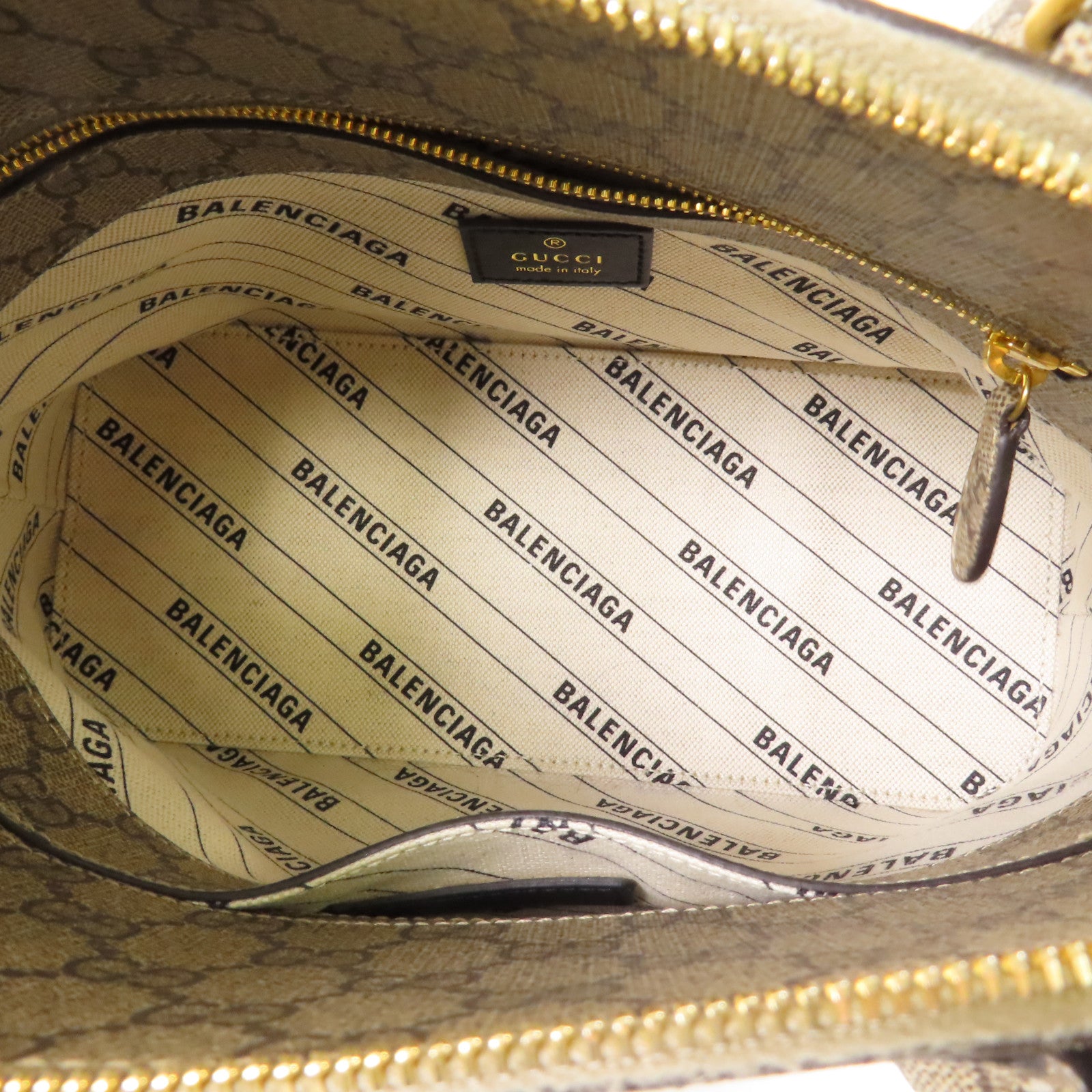 GUCCI 【激減優惠】塗層帆布Gucci x Balenciaga Shoulder Bag肩背袋