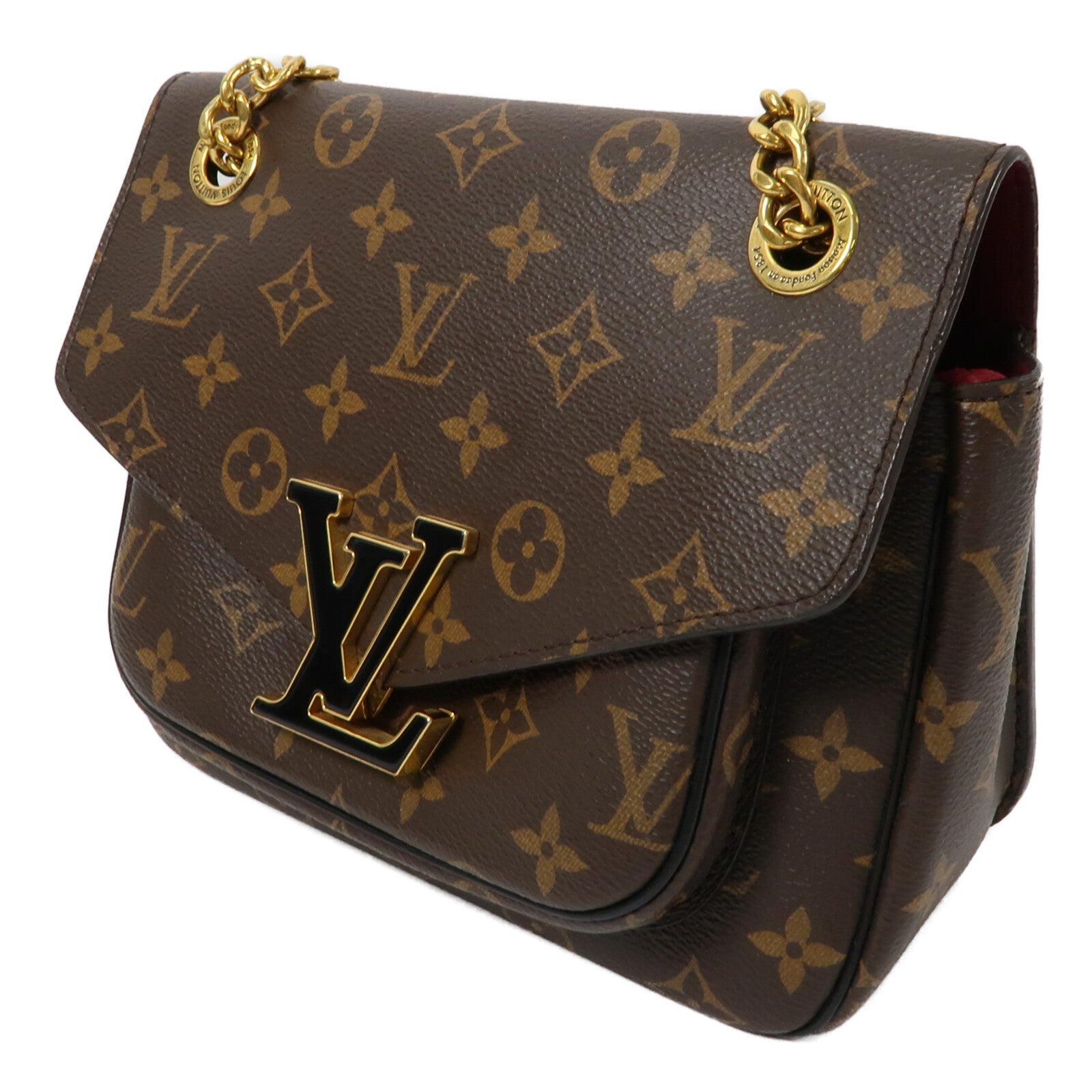 LOUIS VUITTON Monogram Passy鏈帶肩背袋