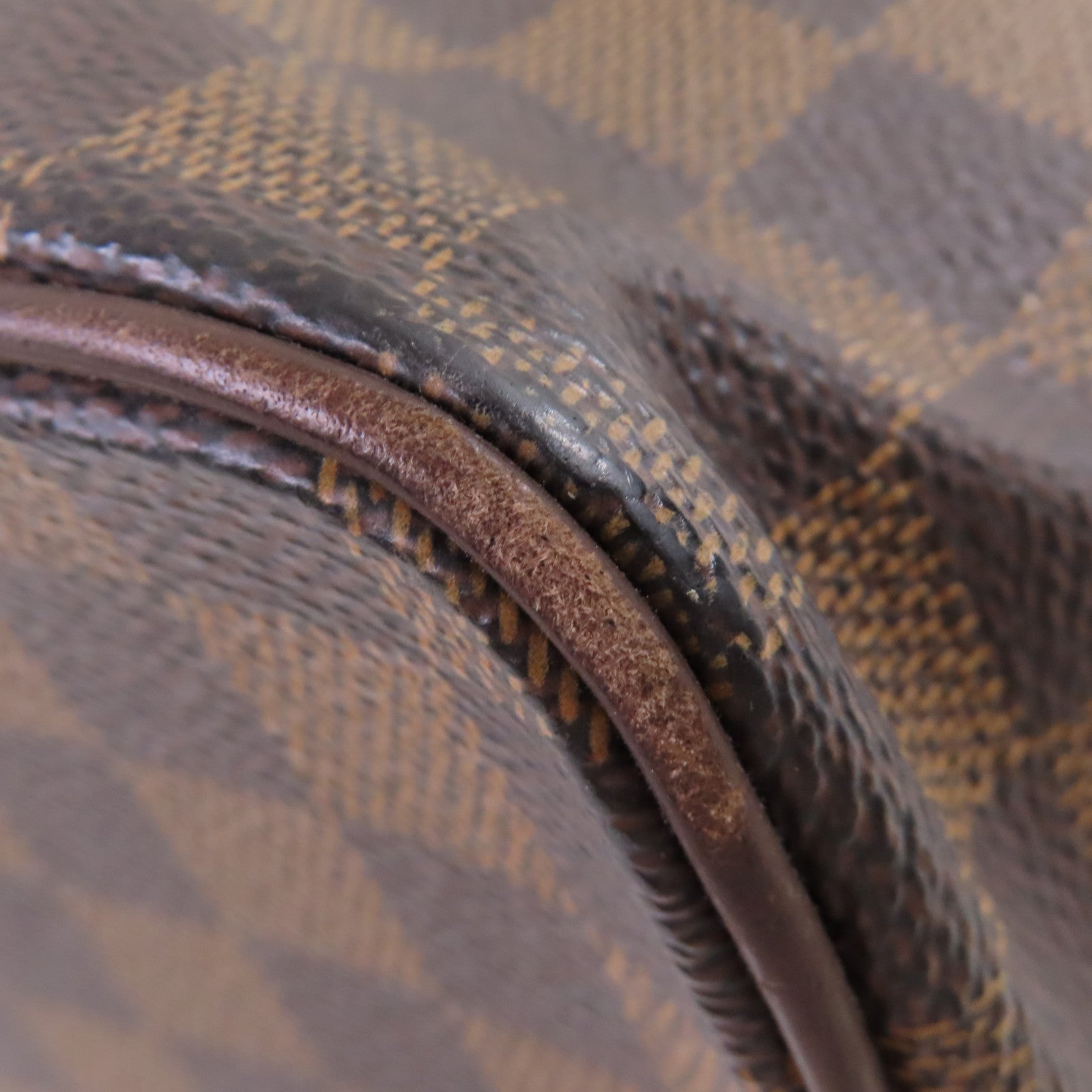 LOUIS VUITTON Damier Ebene Saleya MM Tote Bag金扣肩背袋啡色