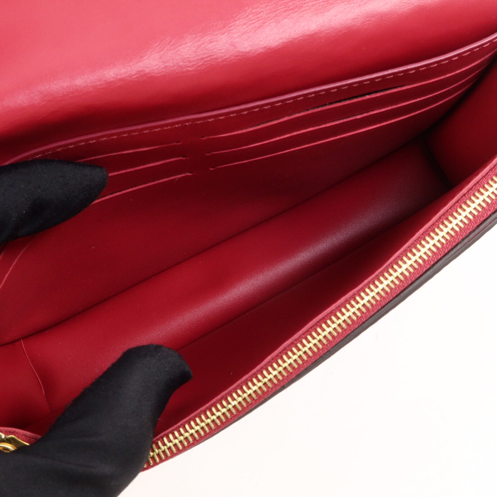 LOUIS VUITTON Monogram Portefeuille Flore鏈帶肩背袋