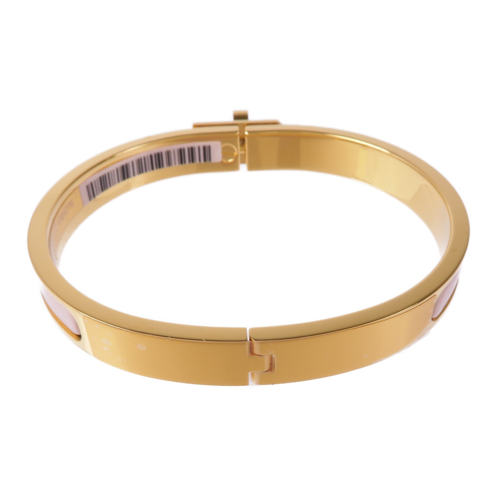 HERMES 金屬Mini Clic Kelly Bracelet手鐲Rose Candeur