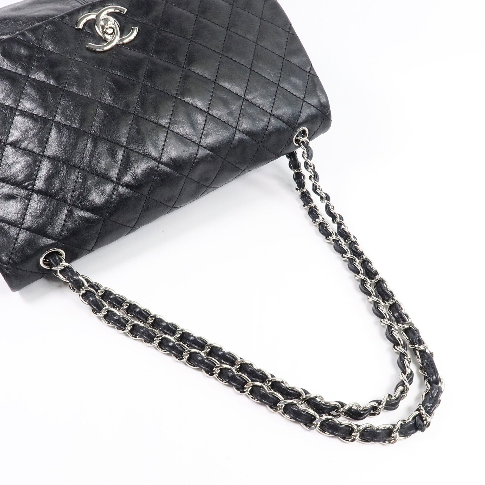 CHANEL 牛皮皮革Chain Shoulder Bag鏈帶肩背袋