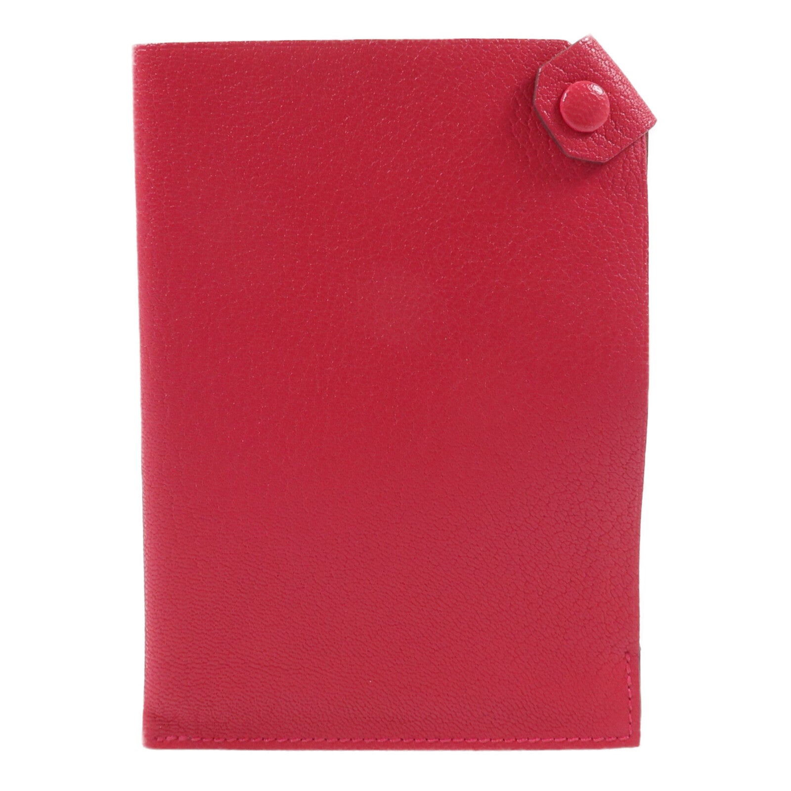 HERMES 【激減優惠】Chamkila皮革Tarmac Passport Holder護照套Rose Extreme