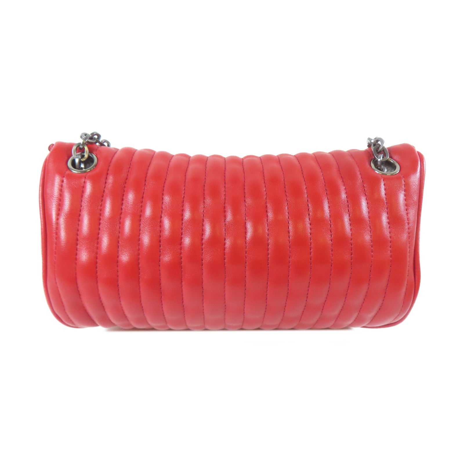 Longchamp 【激減優惠】牛皮皮革Amazone Convertible Belt Bag鏈帶肩背袋/腰包紅色