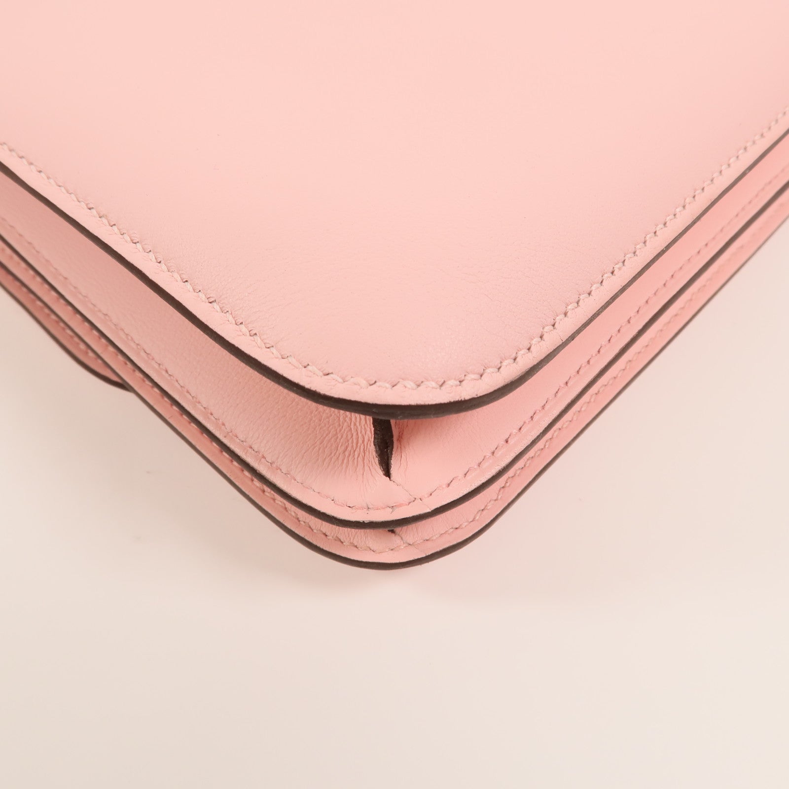HERMES Swift皮革Constance Mini肩背袋Rose Sakura