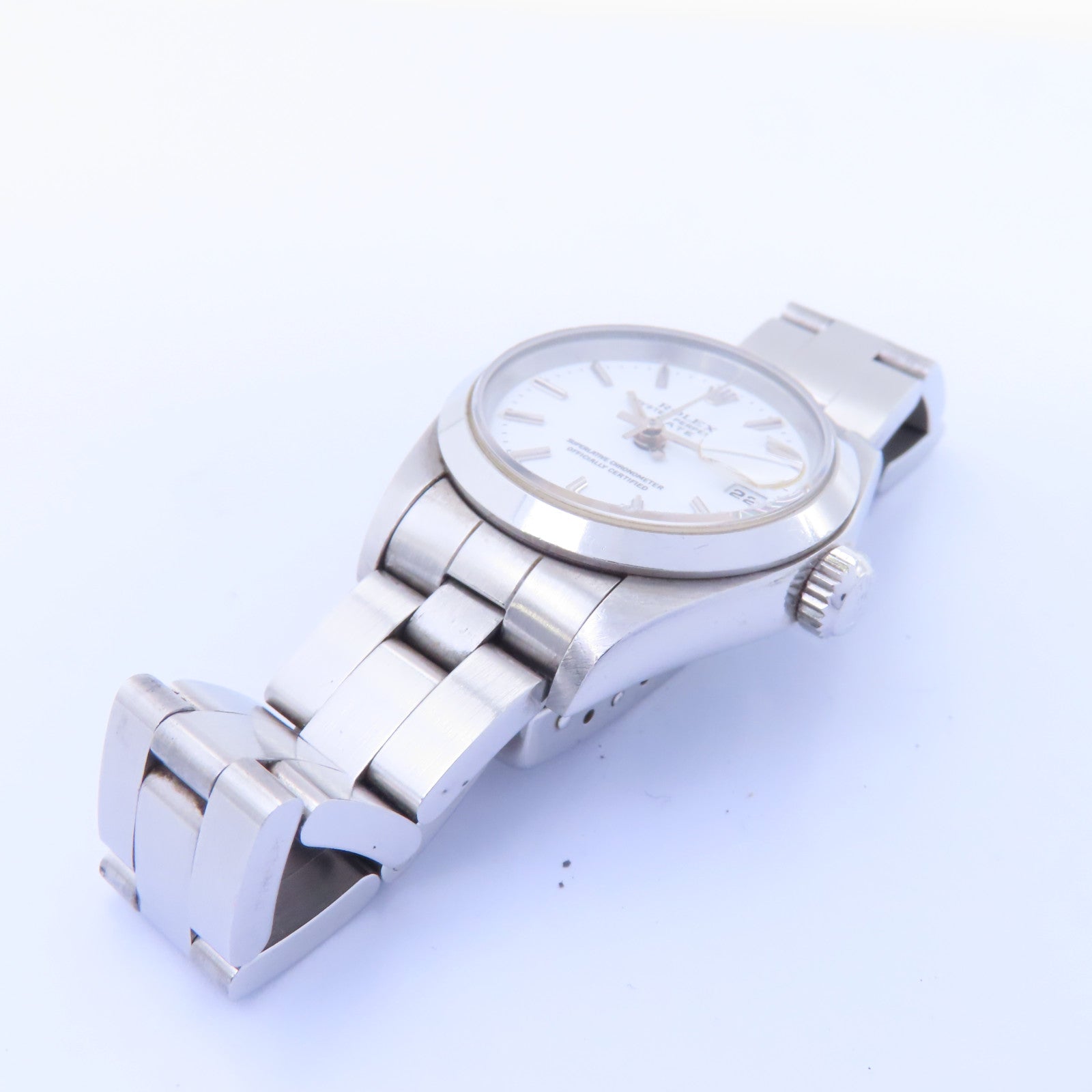 ROLEX Oyster Perpetual Lady Date不鏽鋼手錶自動機芯白色