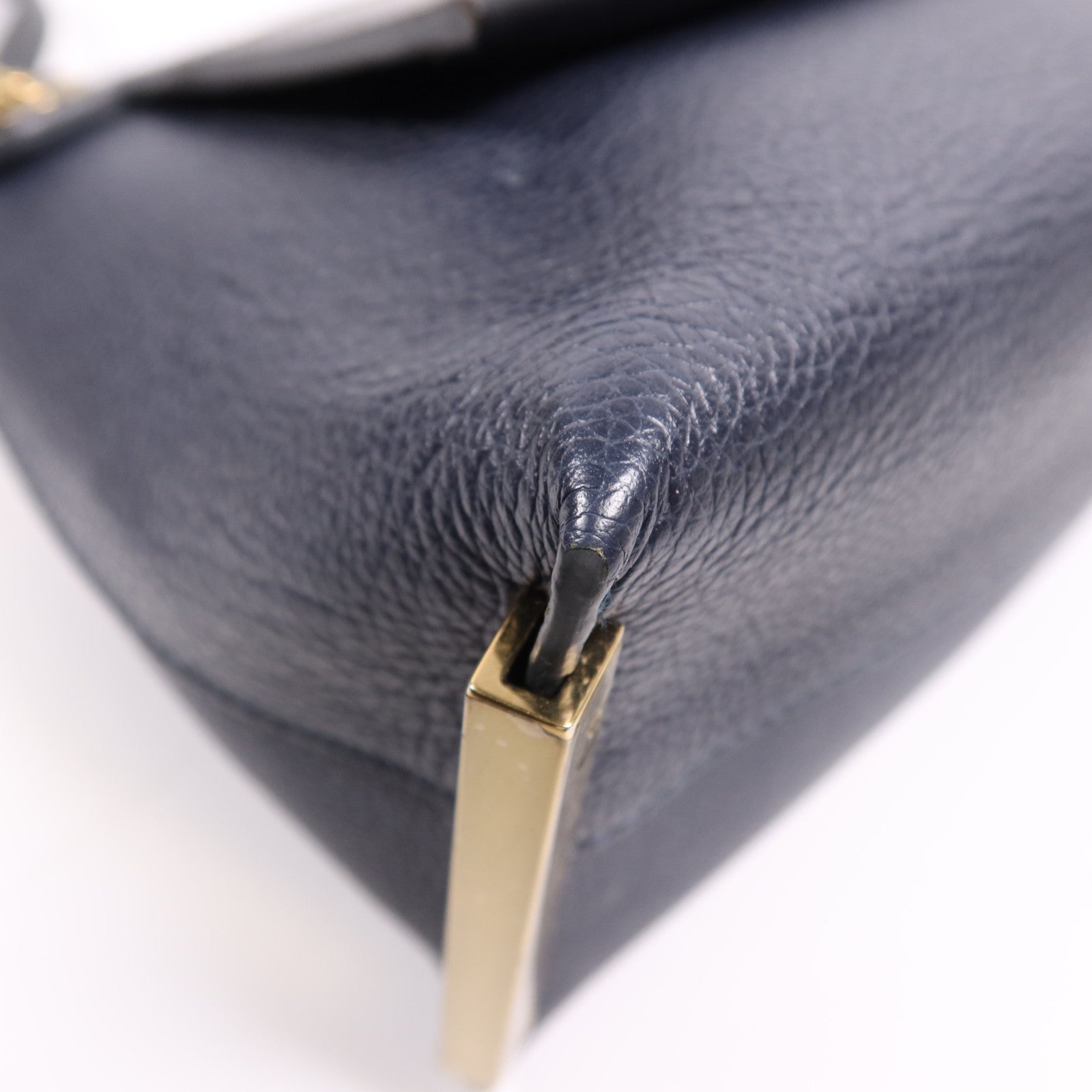 Chloe 牛皮皮革Clare金扣肩背袋