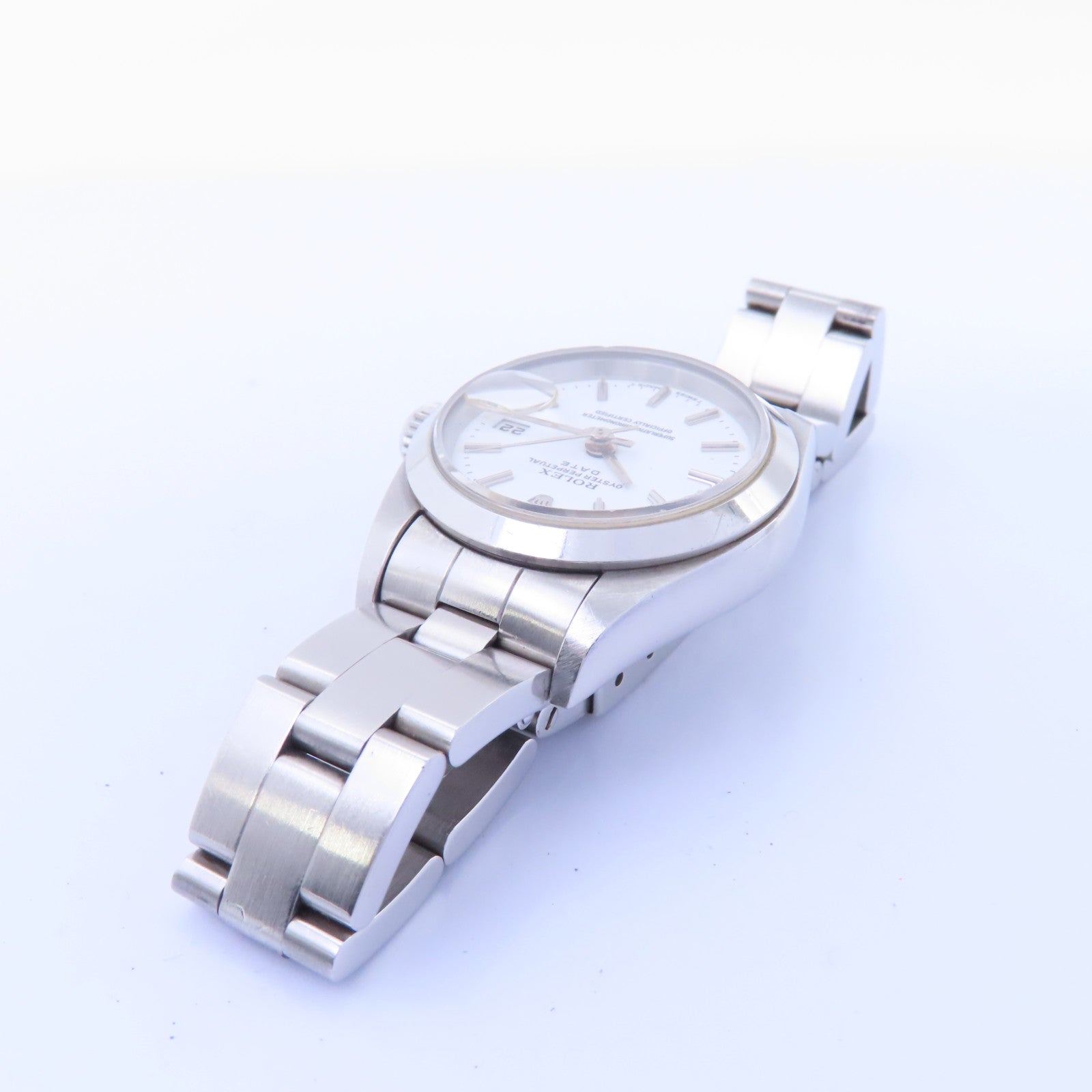ROLEX Oyster Perpetual Lady Date不鏽鋼手錶自動機芯白色