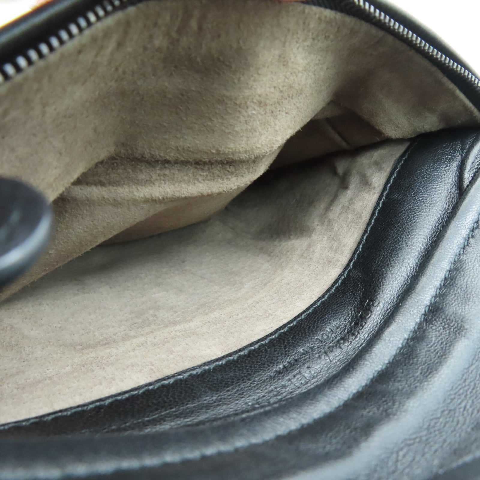 BOTTEGA VENETA Textured Leather Clutch Bag Black