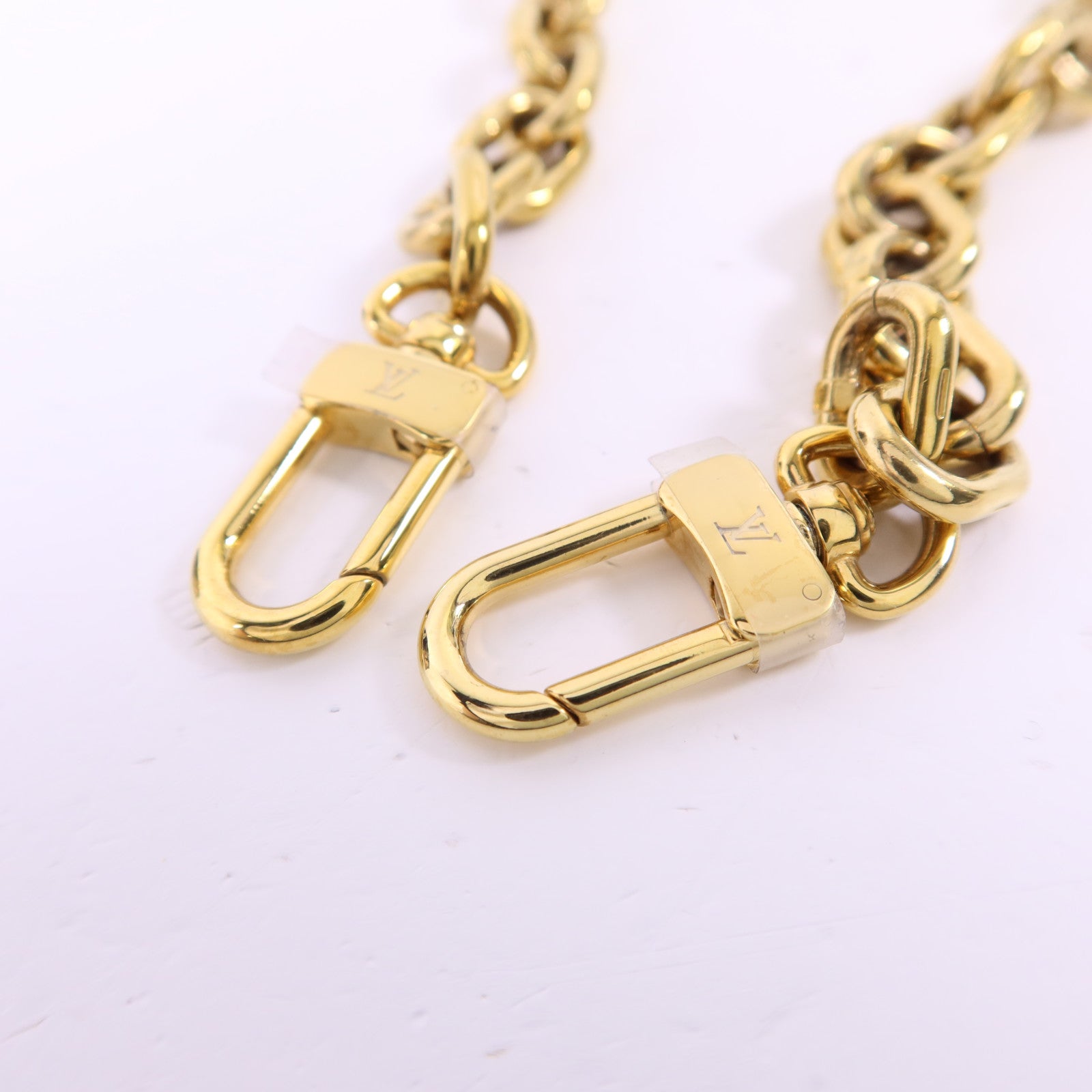 LOUIS VUITTON 【激減優惠】Monogram Reverse Trunk Clutch金扣肩背袋棕色