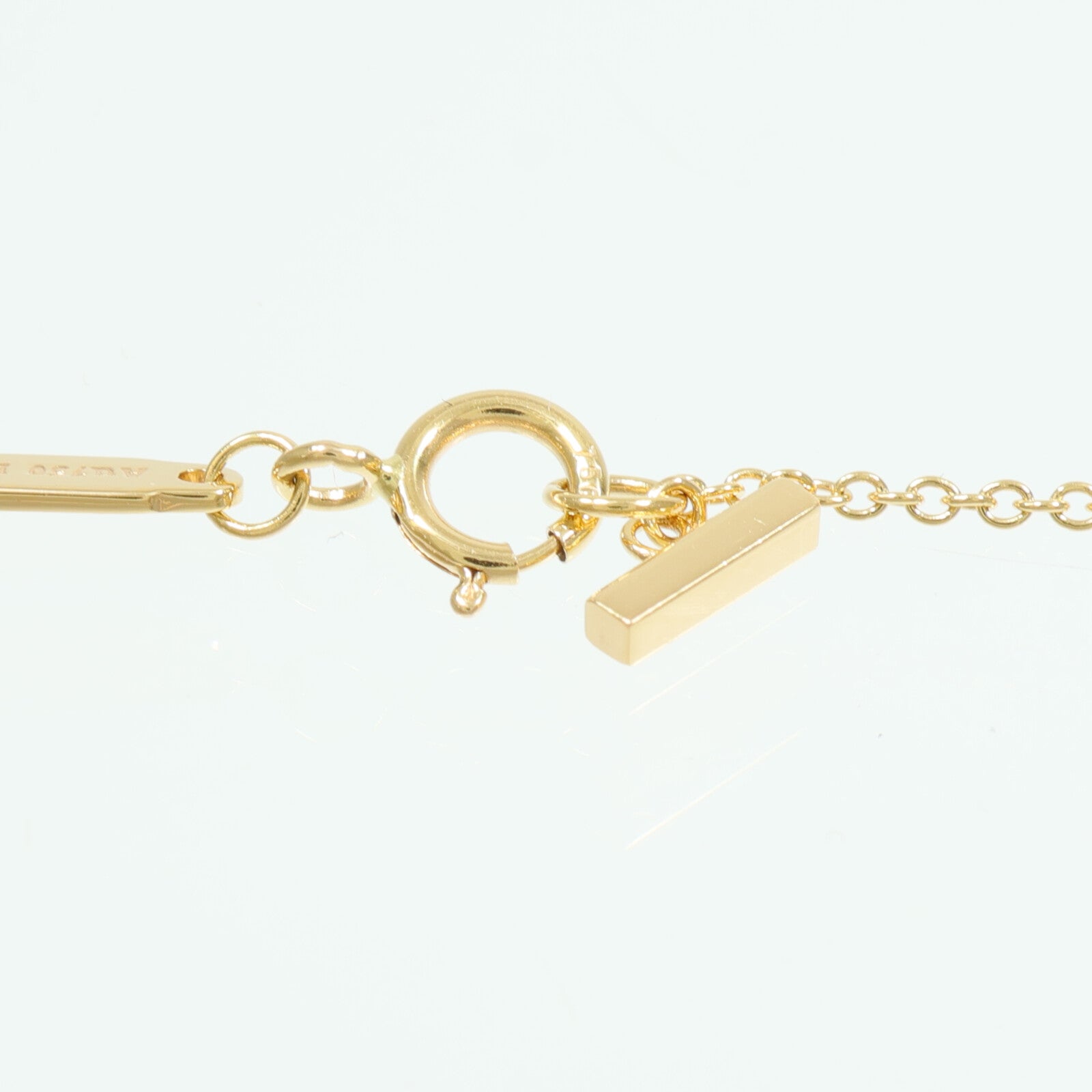 TIFFANY＆CO 18K玫瑰金T Smile Diamond Necklace項鍊