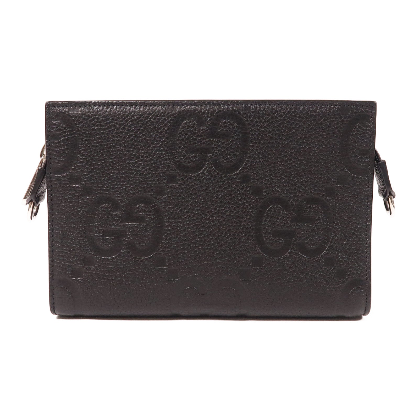 GUCCI GG SHW Mini Jumbo GG Shoulder Bag 795240 Calfskin Leather Black