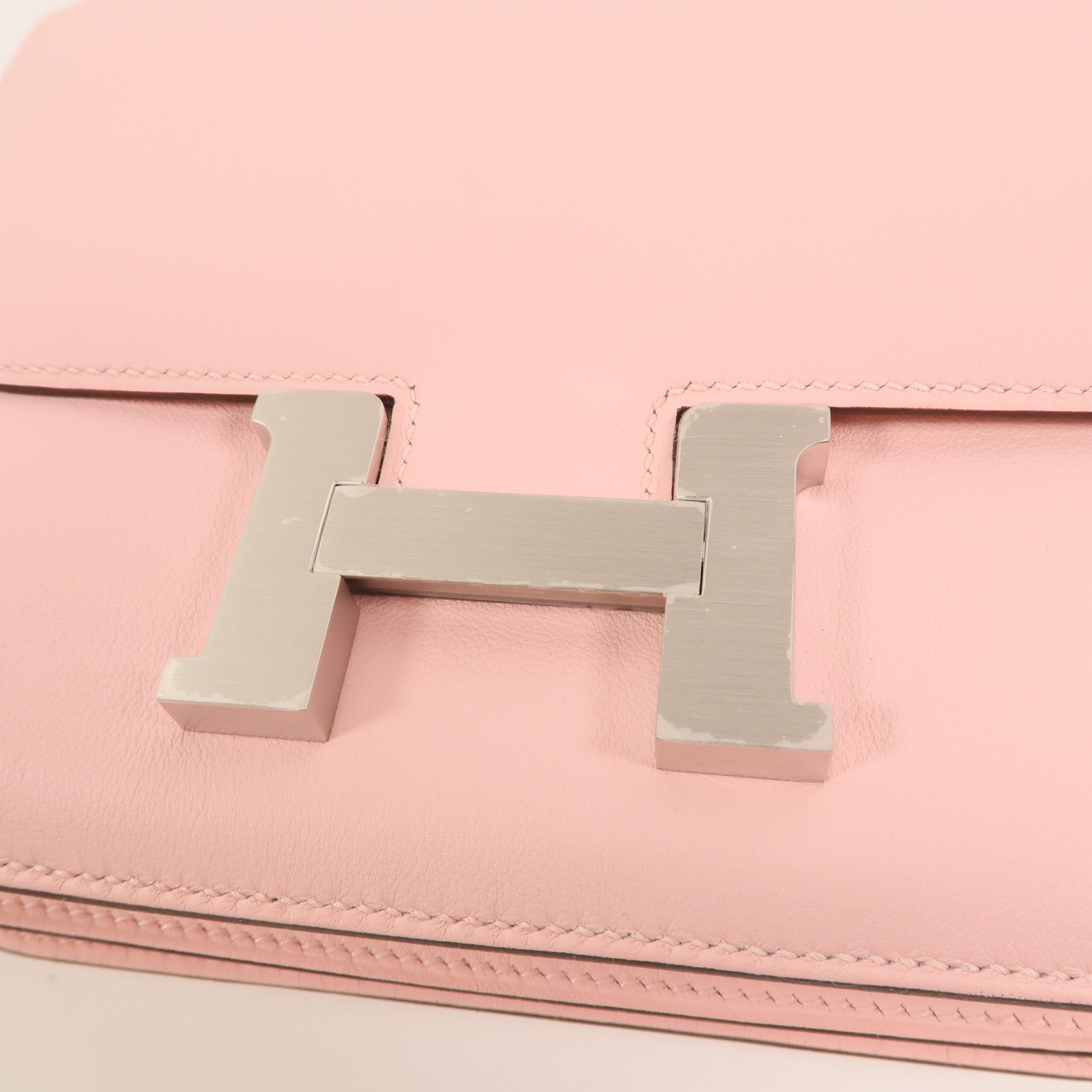 HERMES Swift皮革Constance Mini肩背袋Rose Sakura
