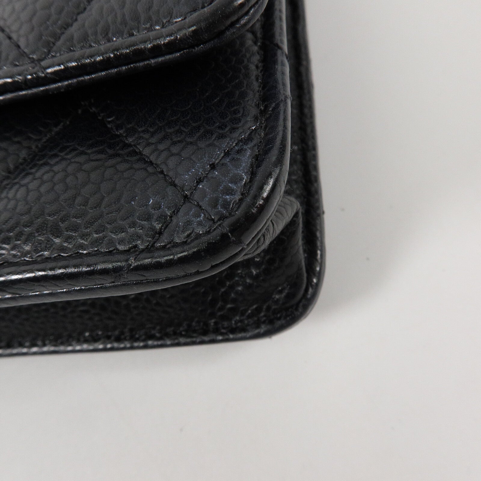 CHANEL 牛皮皮革WOC Wallet On Chain鏈帶肩背袋