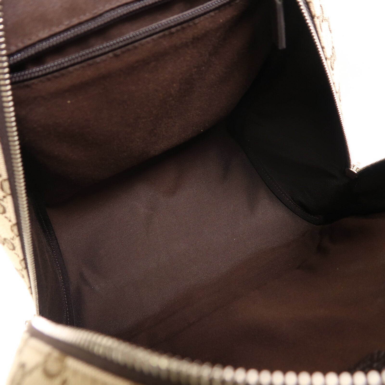 GUCCI 帆布Backpack銀扣背包