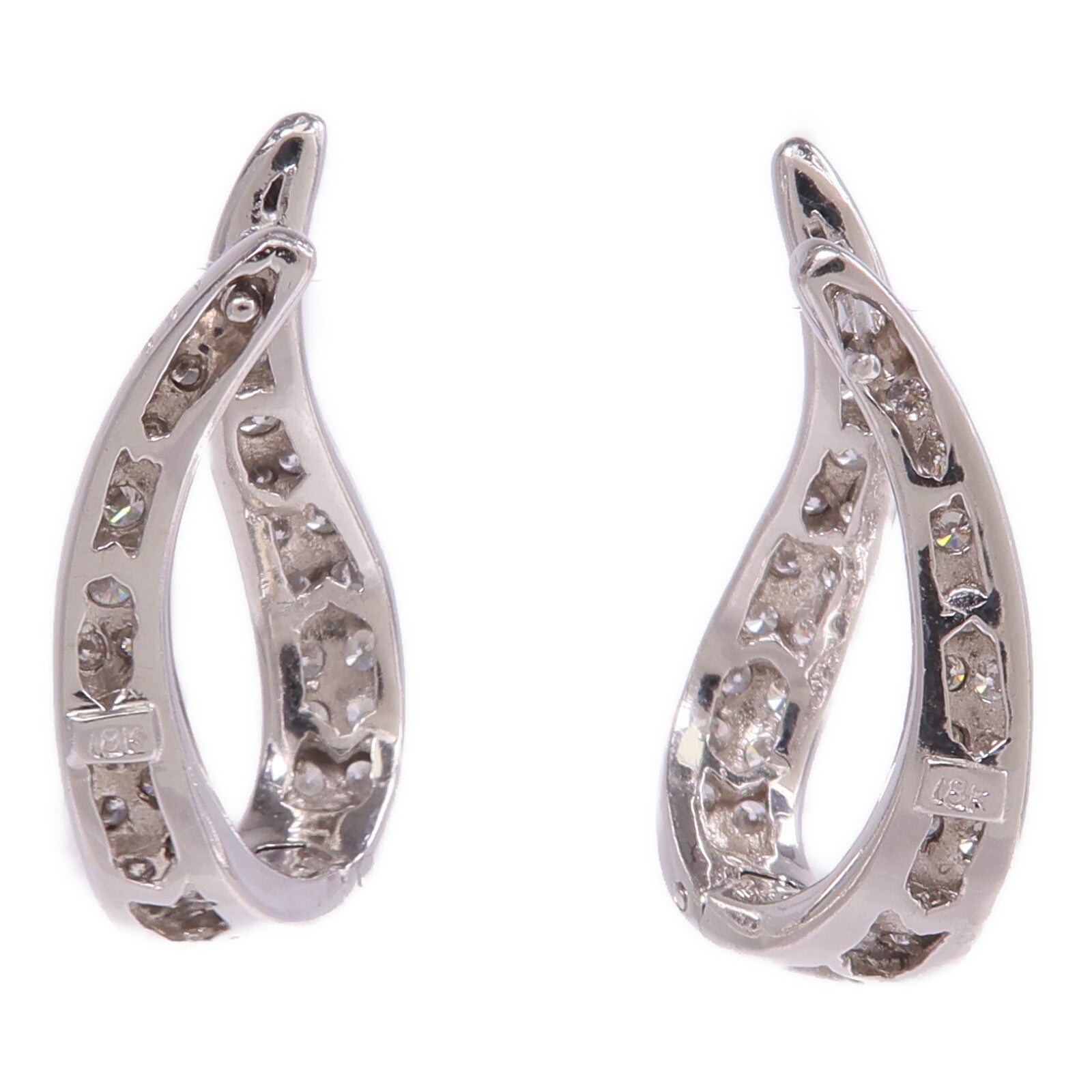 JEWELRY 18K白金Diamond Earrings鑽石耳環