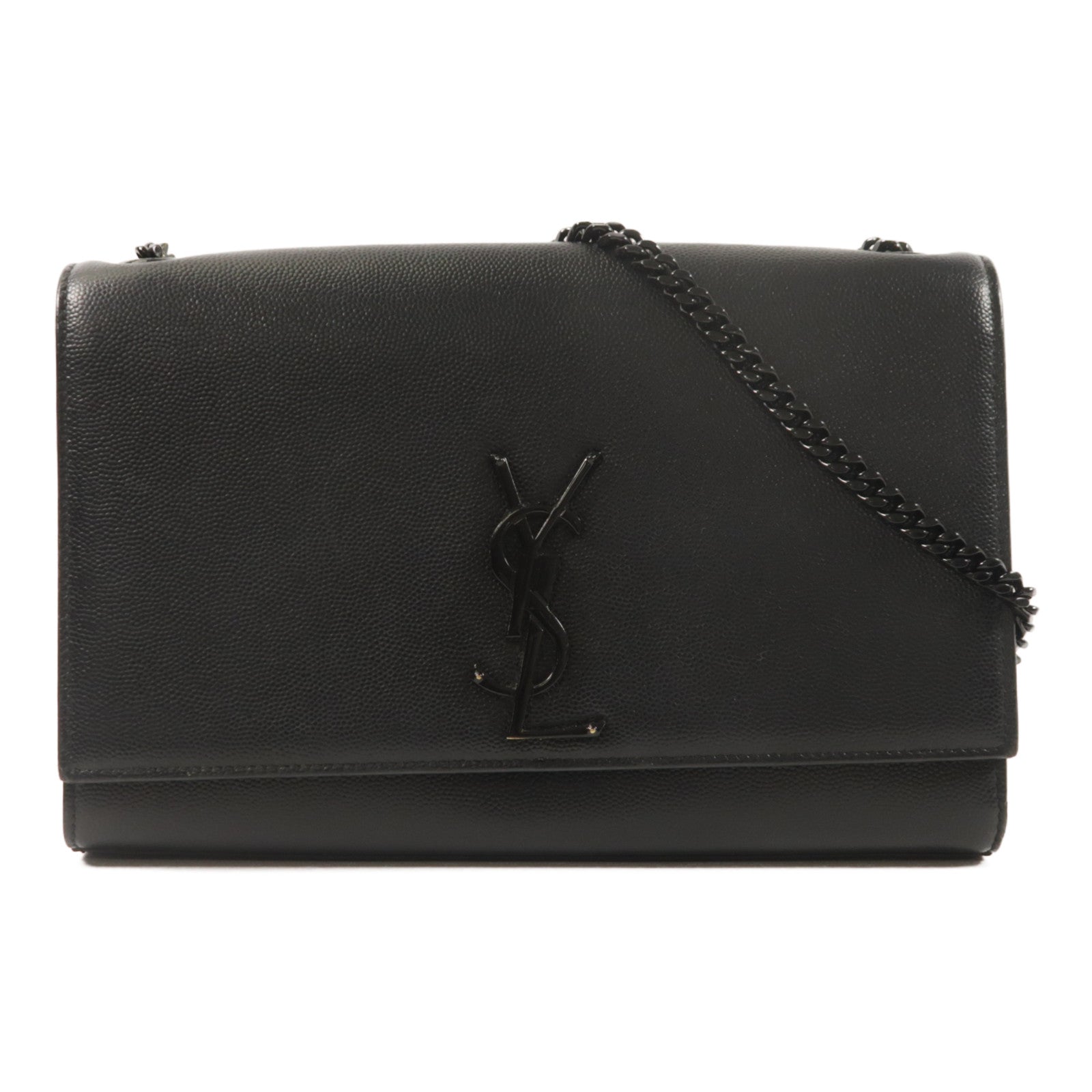 YVES SAINT LAURENT 牛皮皮革Kate Medium鏈帶肩背袋