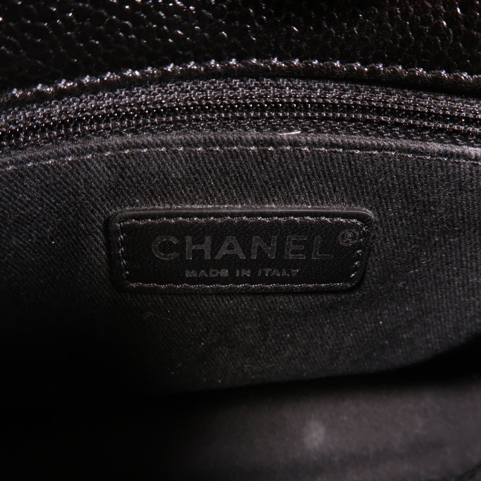 CHANEL 菱格Caviar皮革Coco Handle手挽肩背兩用袋黑色