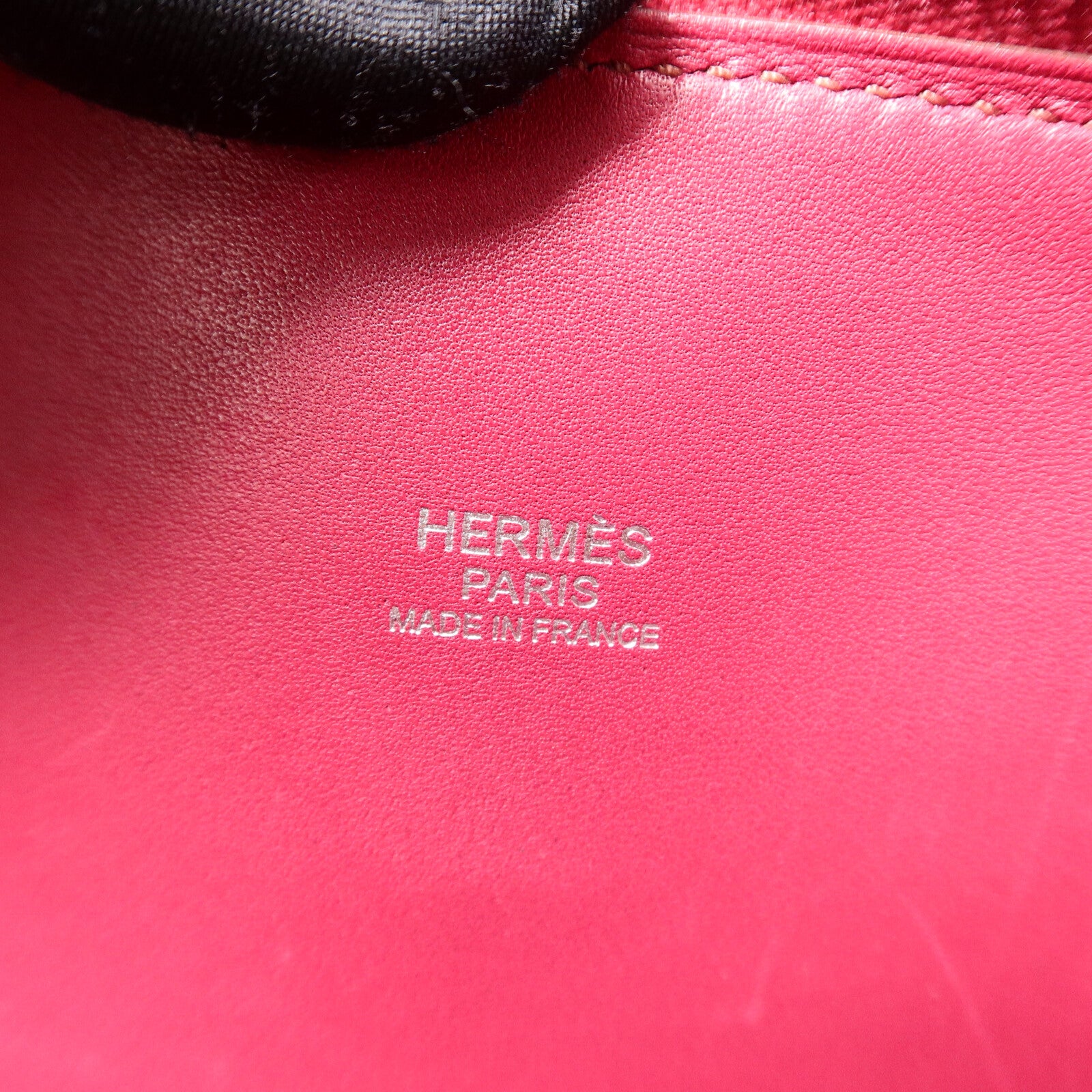 HERMES Clemence皮革Bolide 31手挽袋Rubis