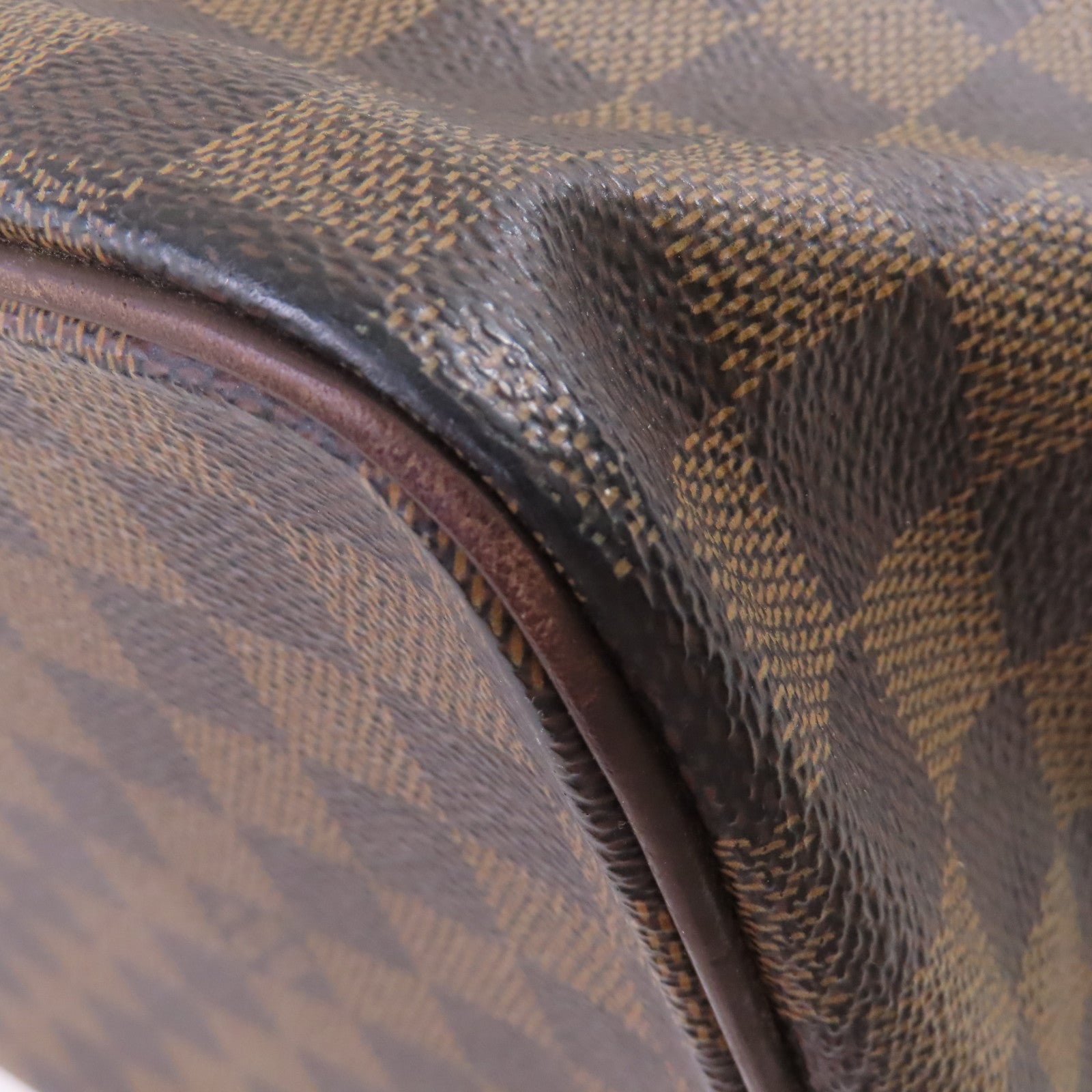 LOUIS VUITTON Damier Ebene Saleya MM Tote Bag金扣肩背袋啡色