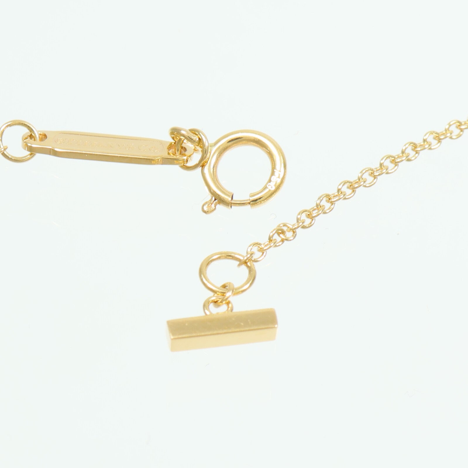 TIFFANY＆CO 18K玫瑰金T Smile Diamond Necklace項鍊
