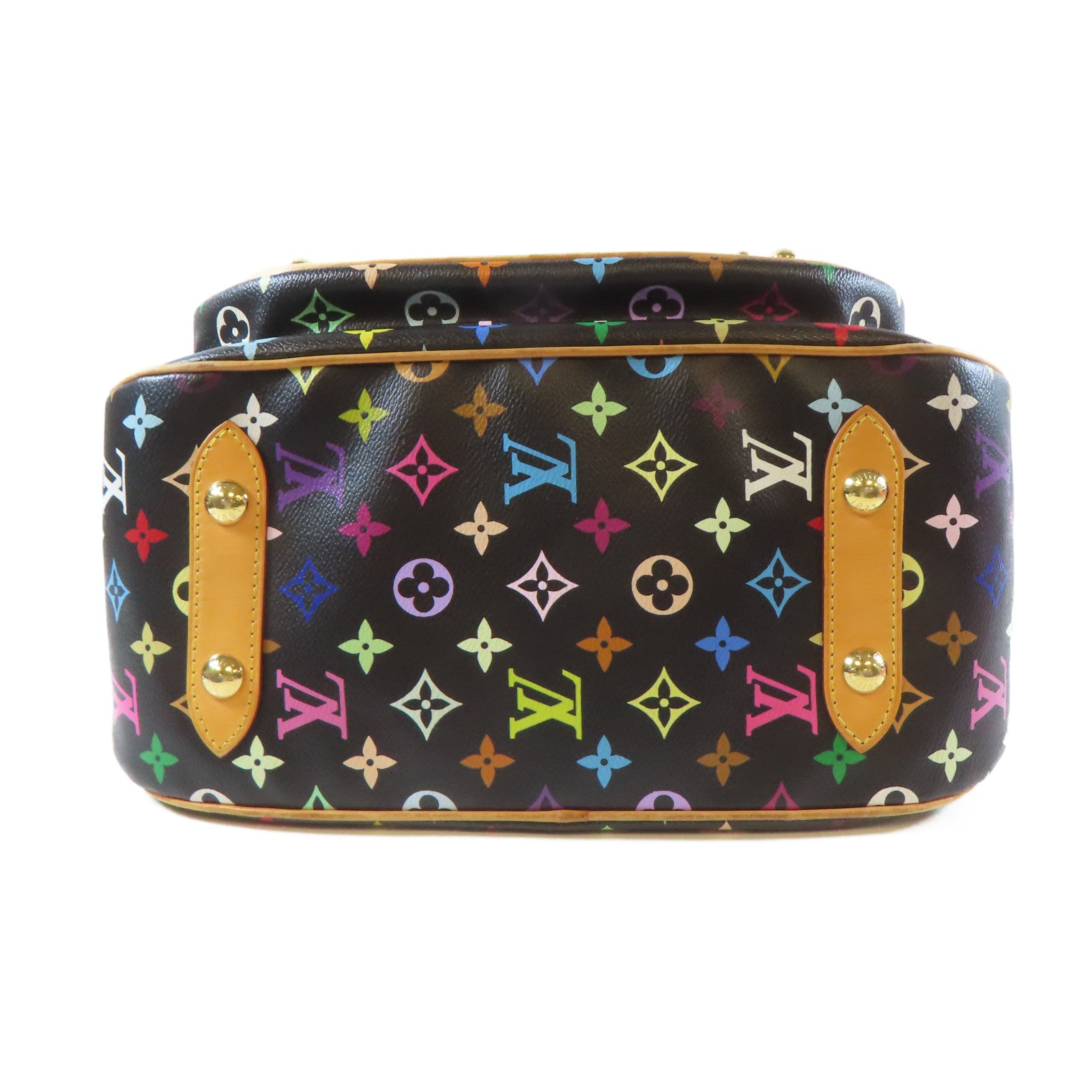 LOUIS VUITTON 【清倉大減價】Monogram Multicolore Rita金扣手挽袋黑色/彩色