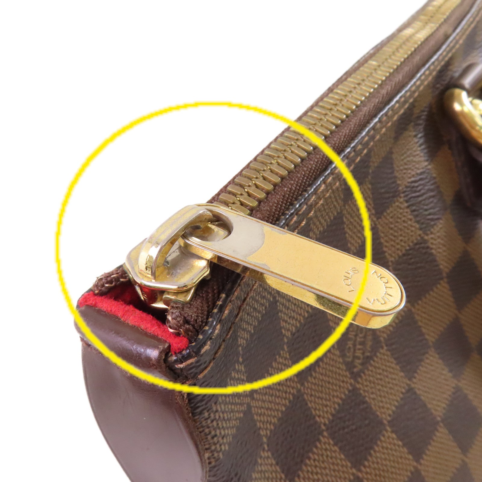 LOUIS VUITTON Damier Ebene Saleya MM Tote Bag金扣肩背袋啡色