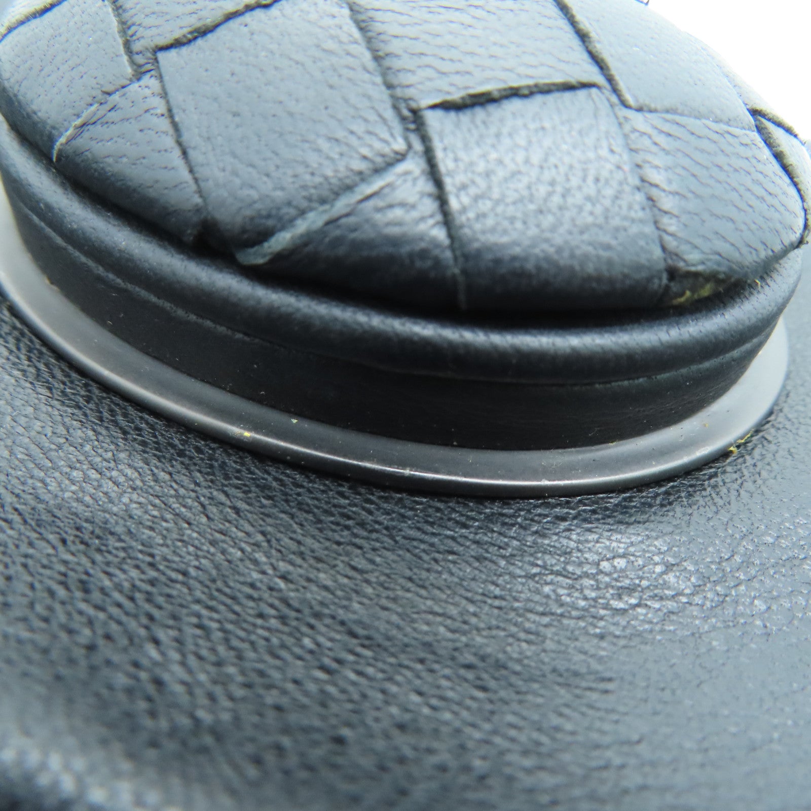 BOTTEGA VENETA Textured Leather Clutch Bag Black