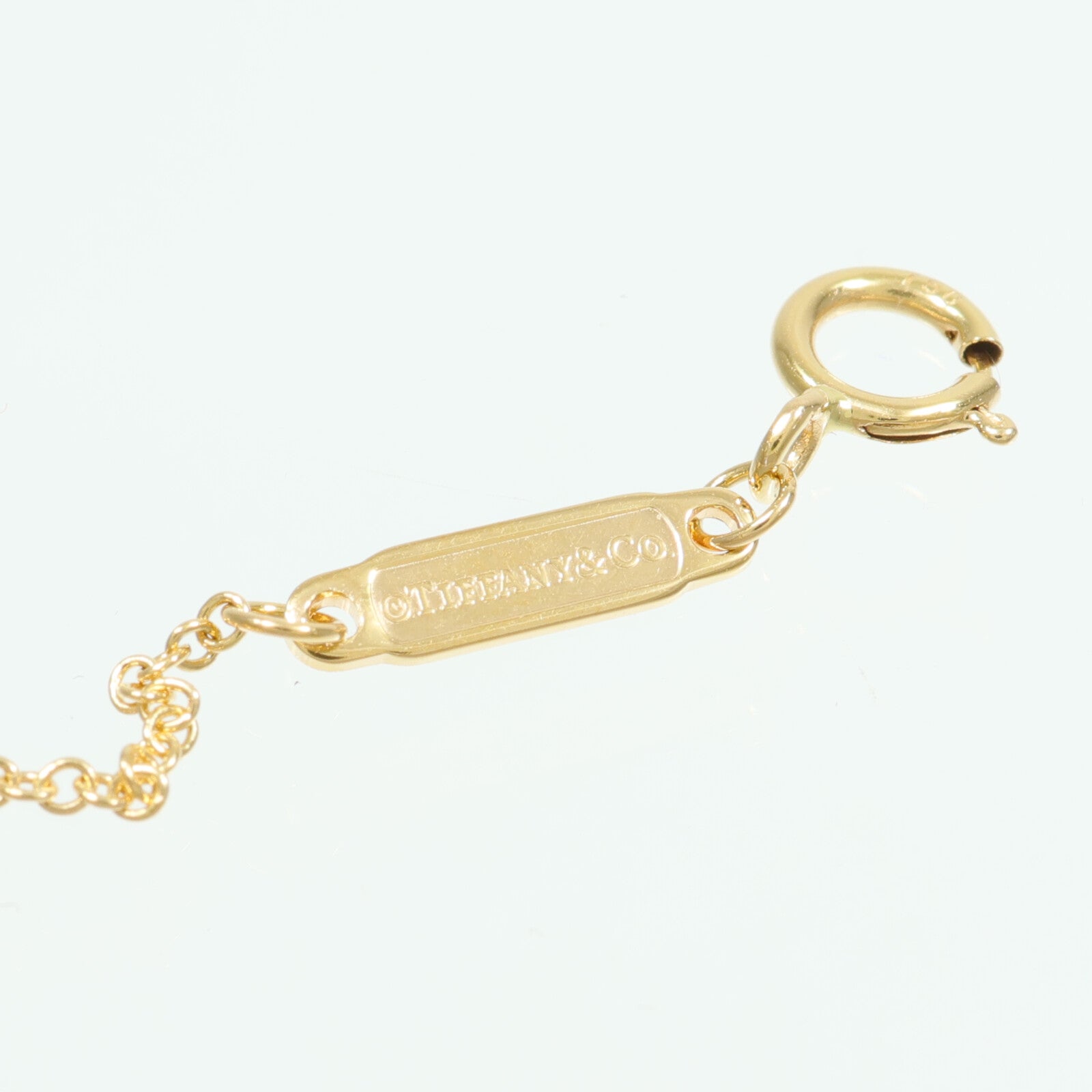 TIFFANY＆CO 18K玫瑰金T Smile Diamond Necklace項鍊