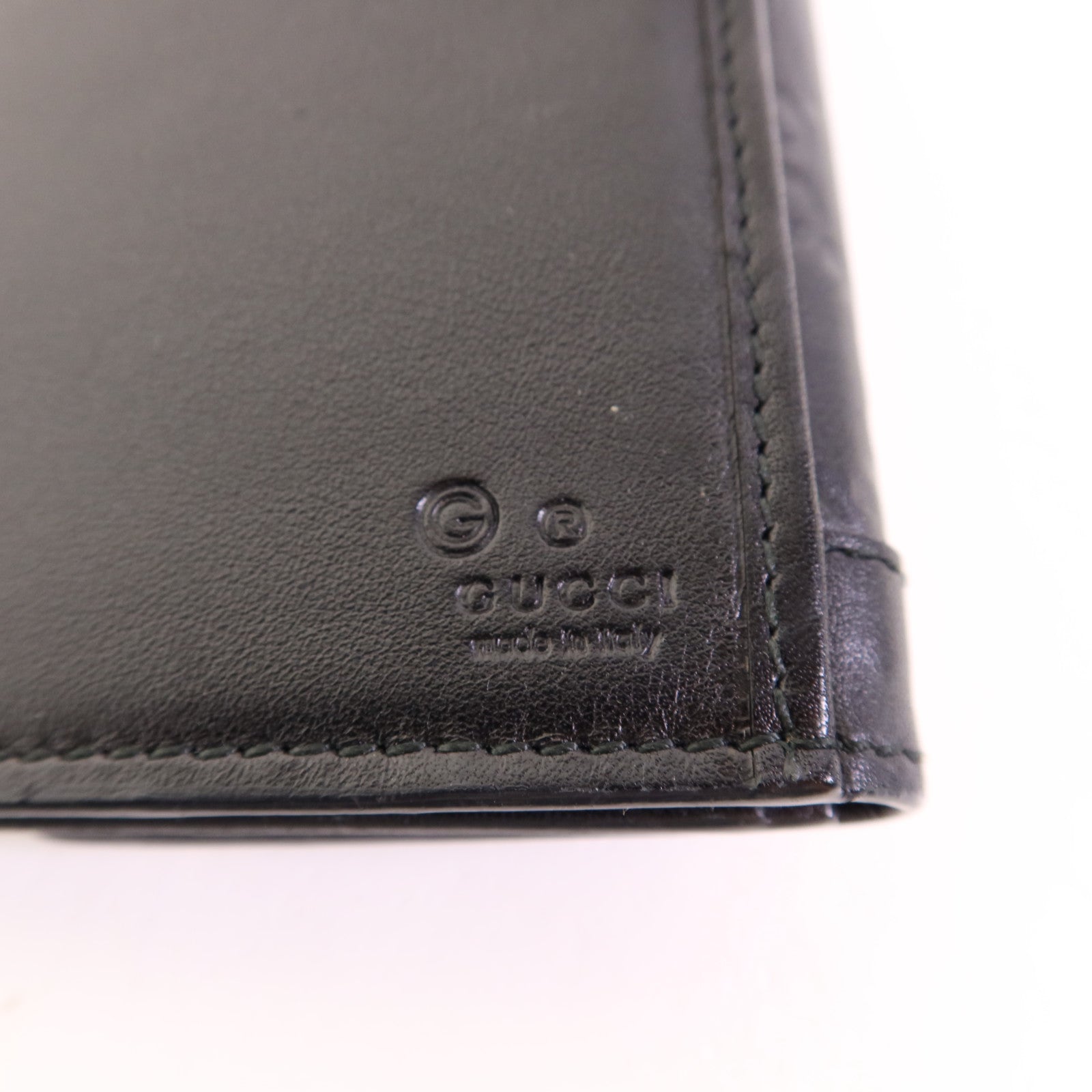 GUCCI 牛皮皮革Long Bifold Wallet銀扣長錢包