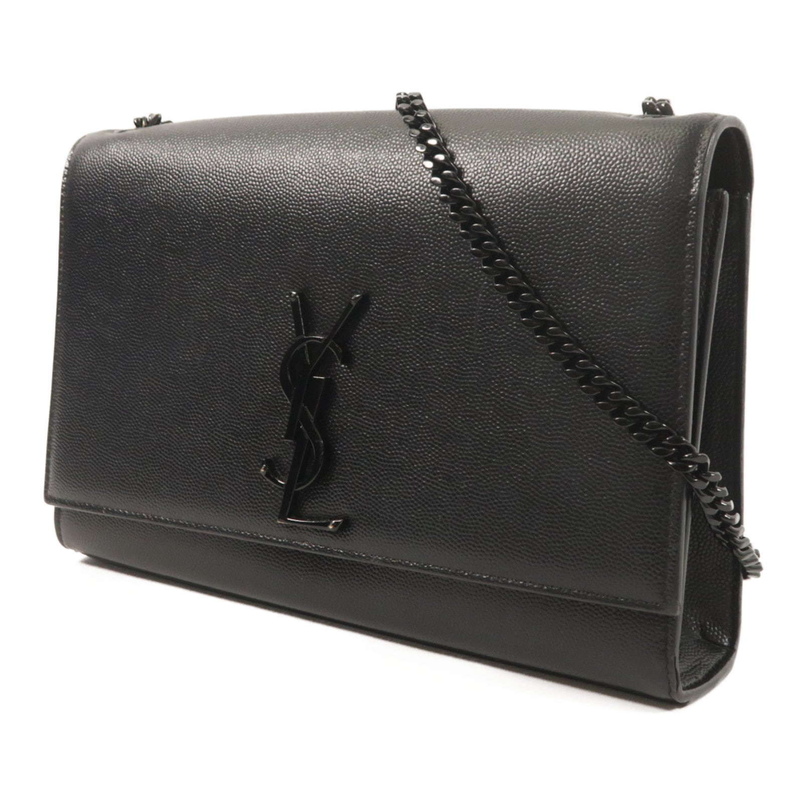 YVES SAINT LAURENT 牛皮皮革Kate Medium鏈帶肩背袋