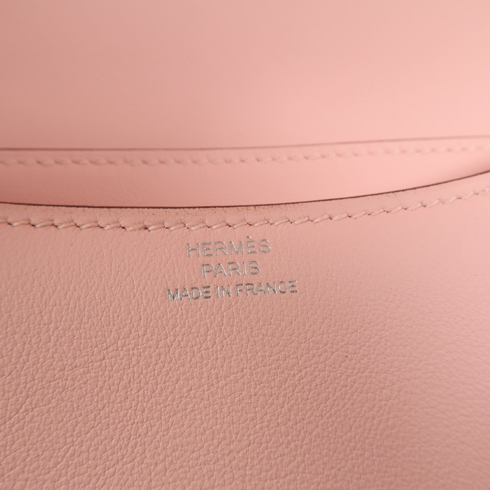 HERMES Swift皮革Constance Mini肩背袋Rose Sakura