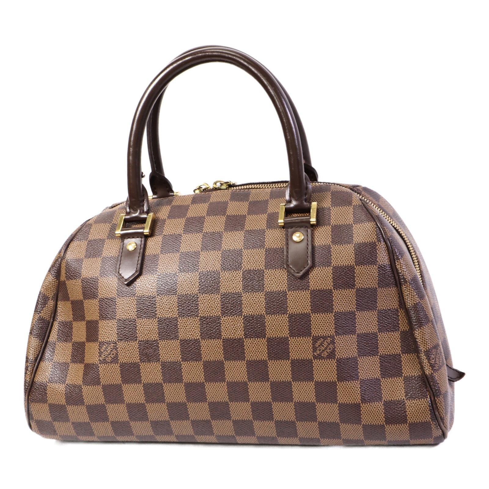 LOUIS VUITTON Damier Ribera MM金扣手挽袋