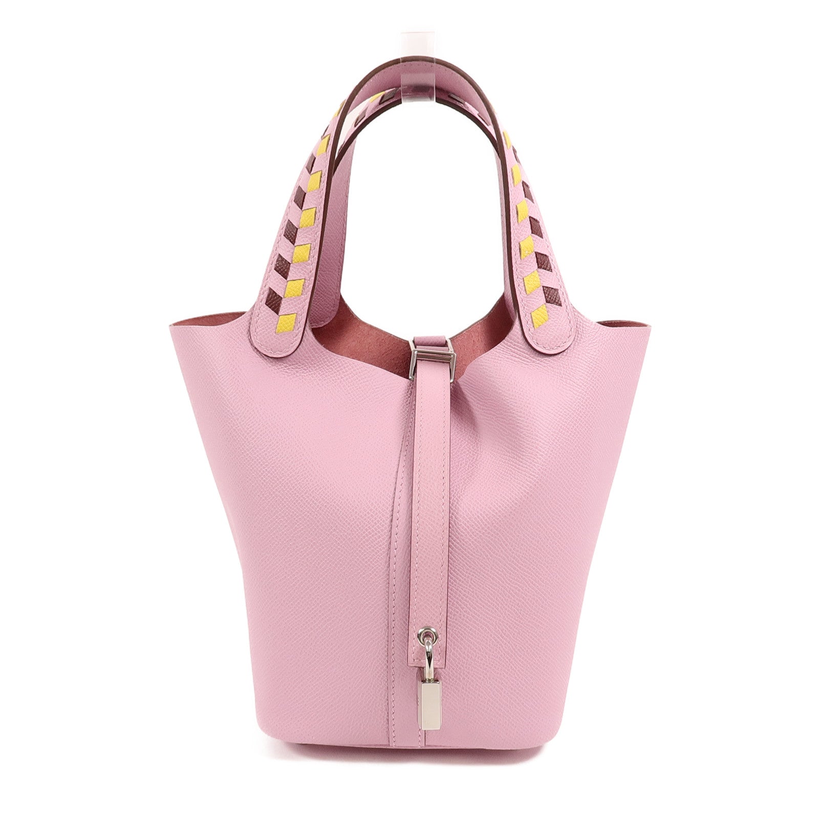 HERMES Epsom皮革Picotin PM手挽袋Mauve Sylvestre
