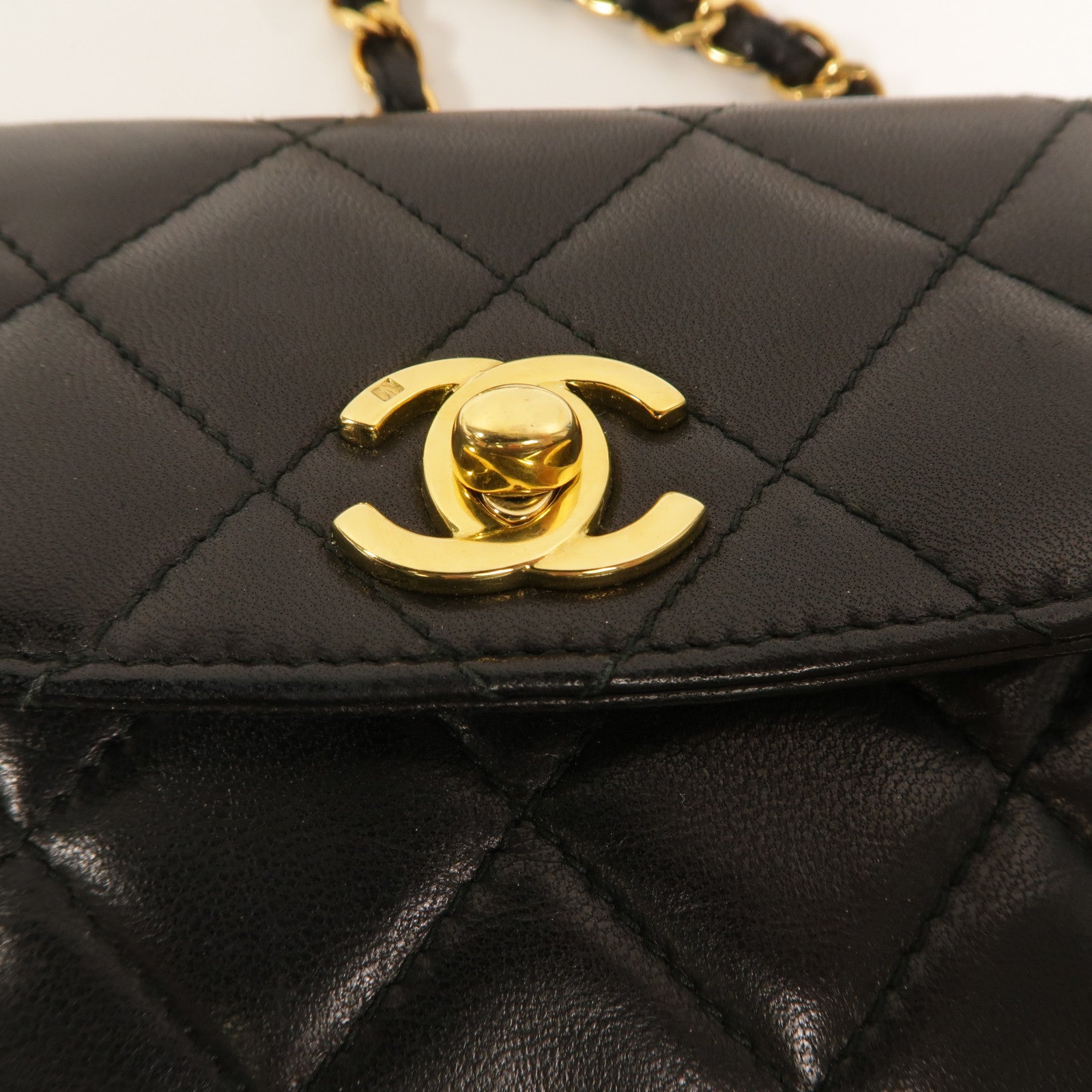 CHANEL 羊皮皮革Waist Bag鏈帶腰包