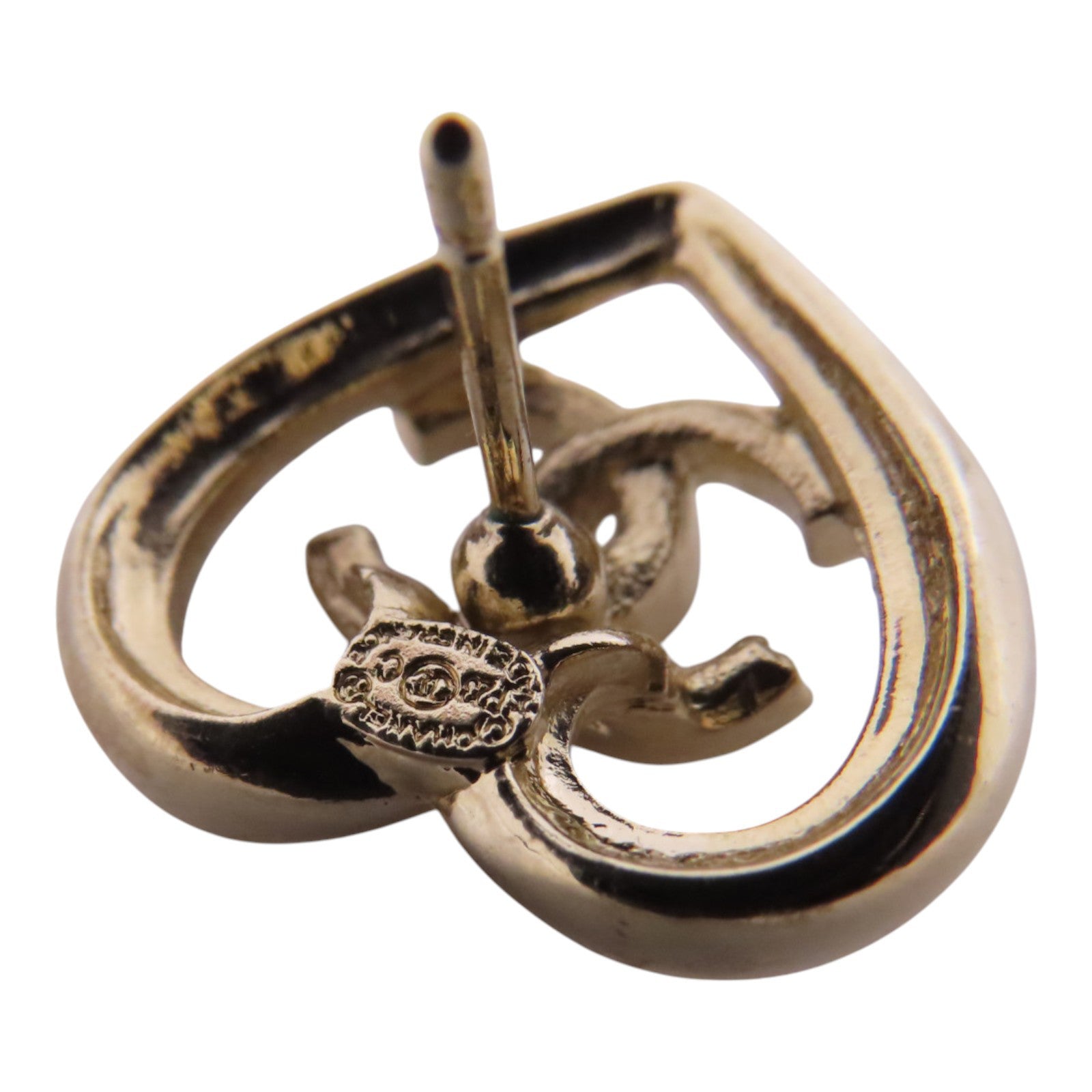 CHANEL 金屬/水鑽Earrings金扣耳環