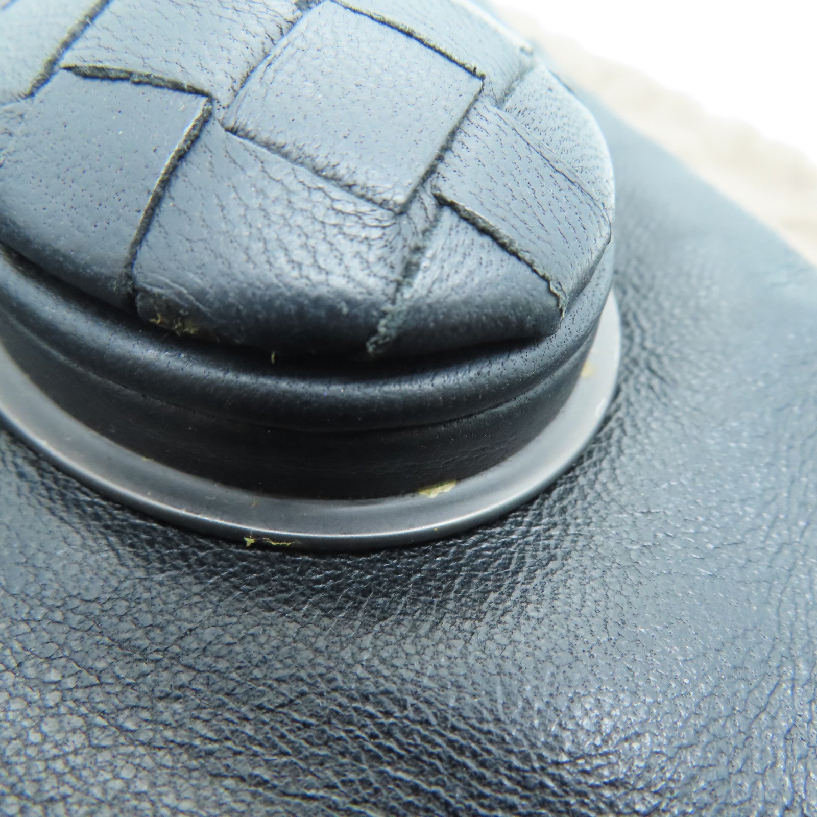 BOTTEGA VENETA Textured Leather Clutch Bag Black