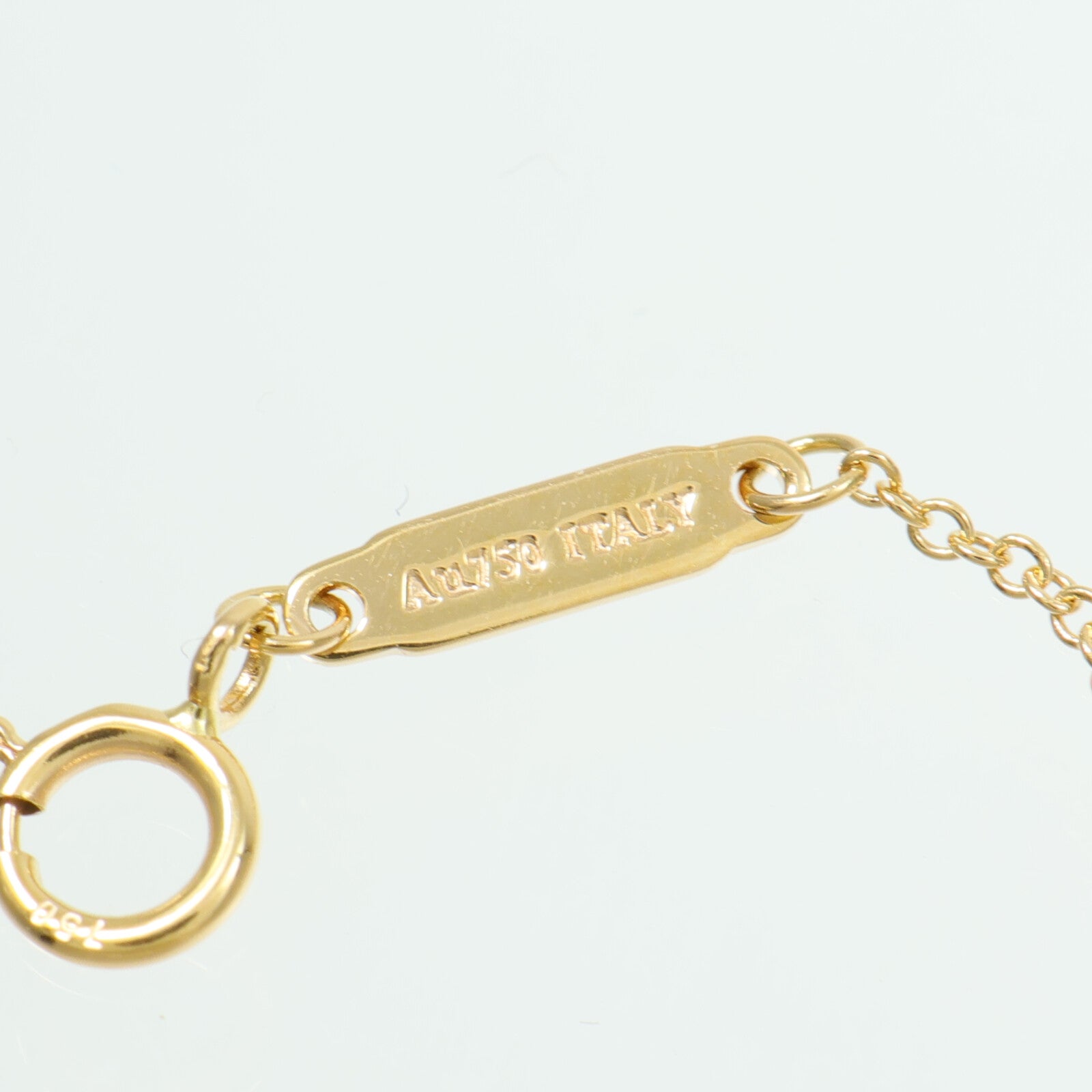 TIFFANY＆CO 18K玫瑰金T Smile Diamond Necklace項鍊