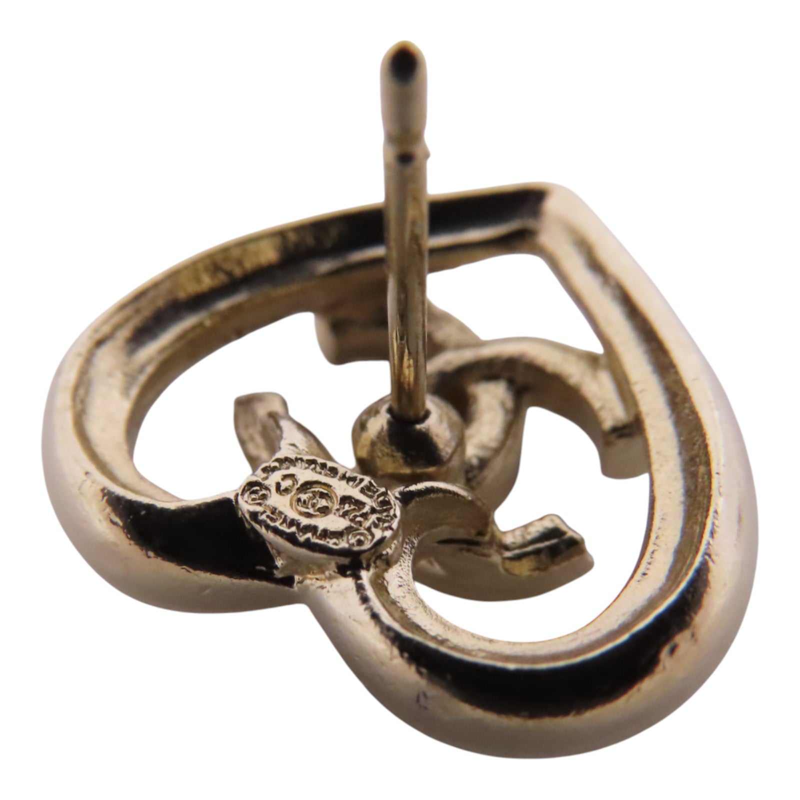 CHANEL 金屬/水鑽Earrings金扣耳環