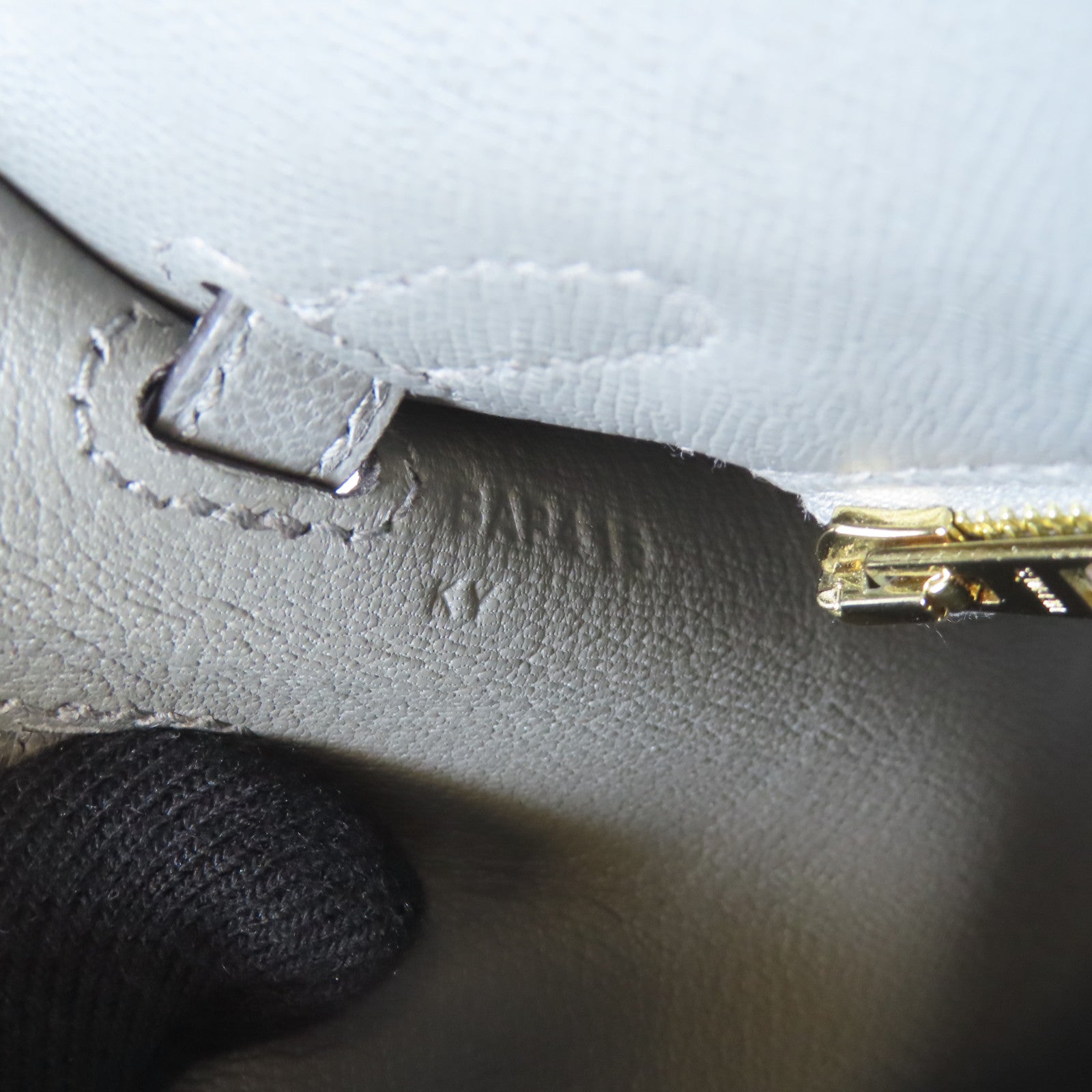 HERMES Madame皮革Kelly 25金扣手挽肩背兩用袋Gris Meyer灰色