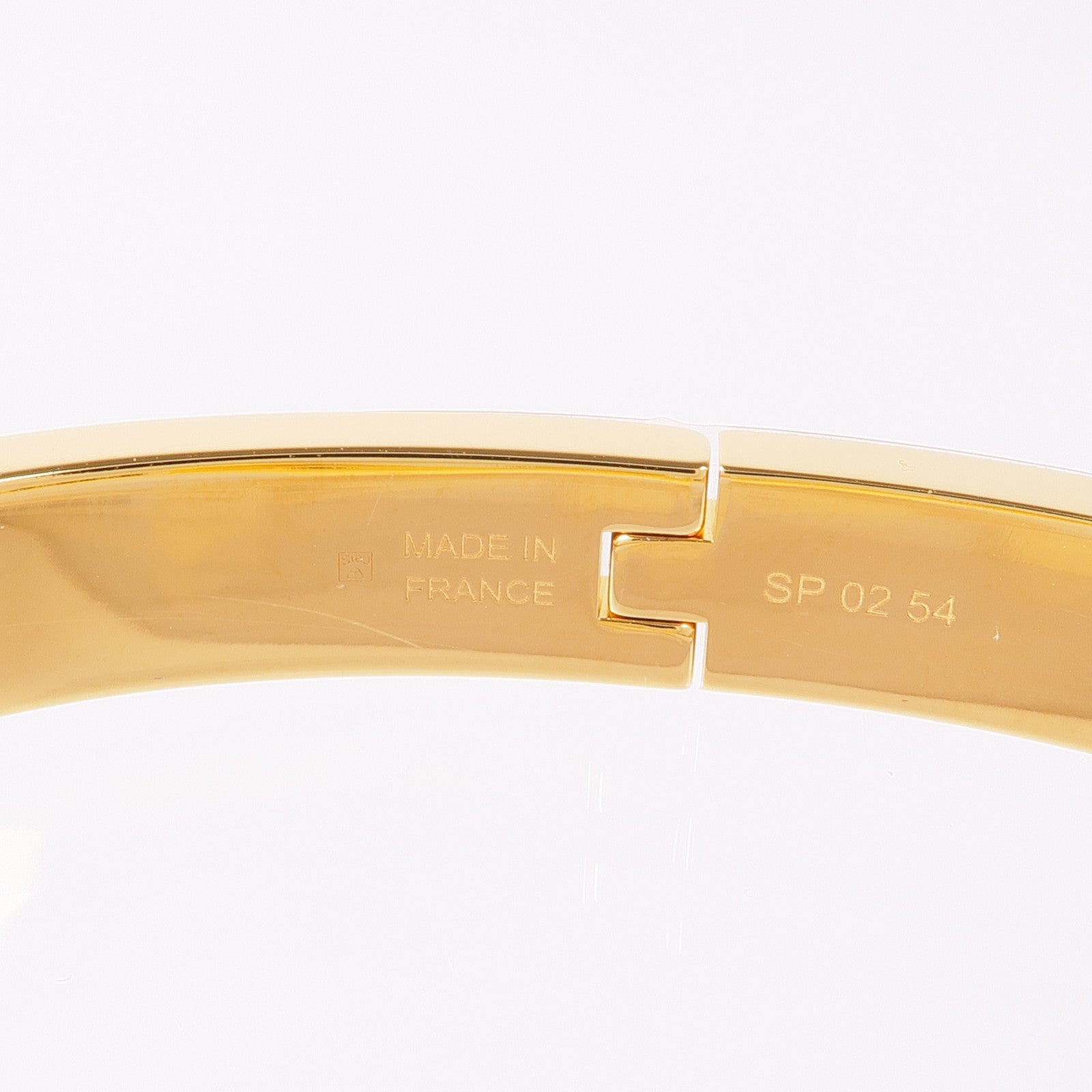 HERMES 金屬Mini Clic Kelly Bracelet手鐲Rose Candeur