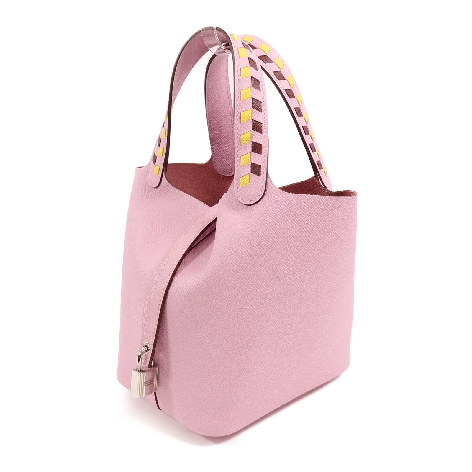 HERMES Epsom皮革Picotin PM手挽袋Mauve Sylvestre