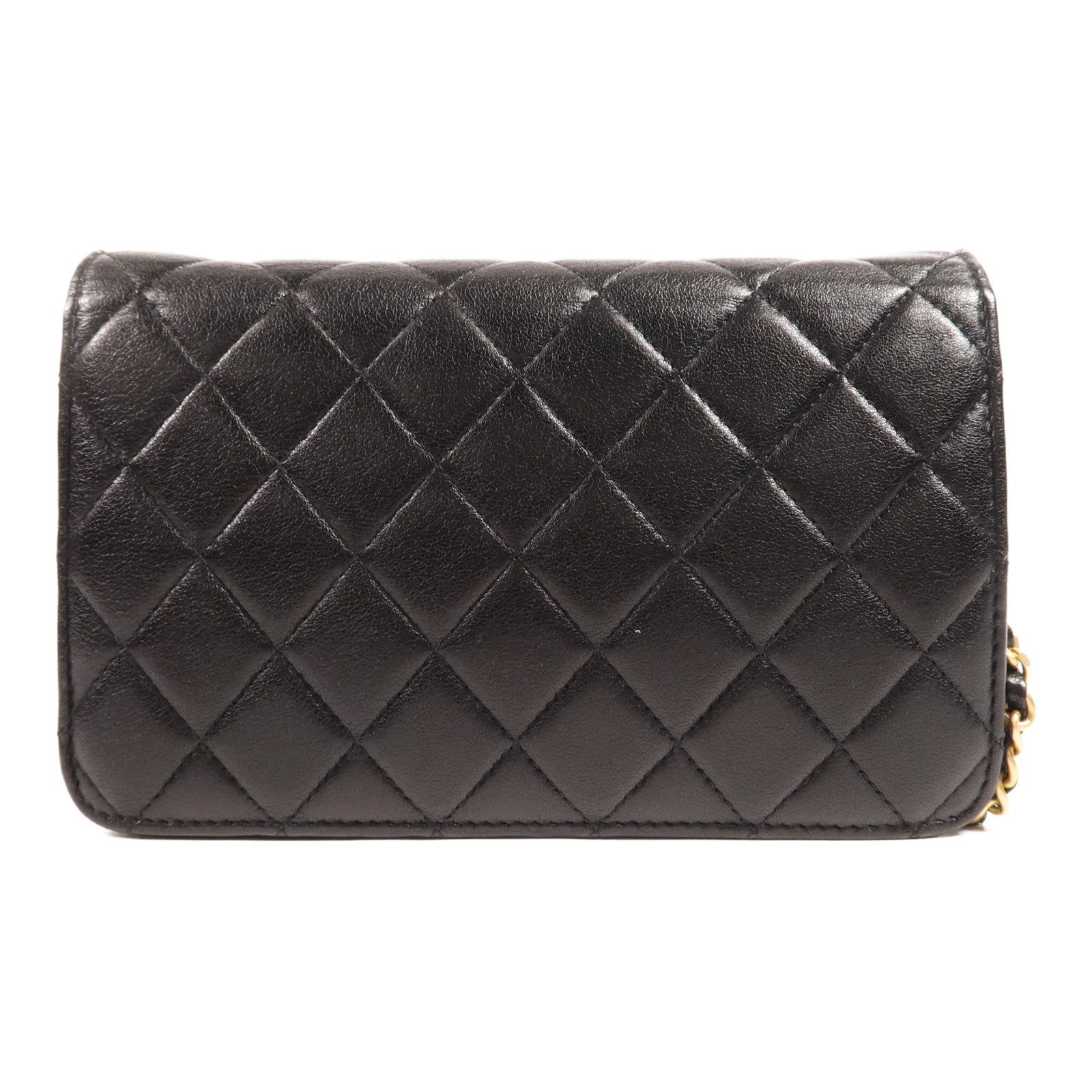 CHANEL 牛皮皮革WOC Wallet On Chain金扣鏈帶肩背袋