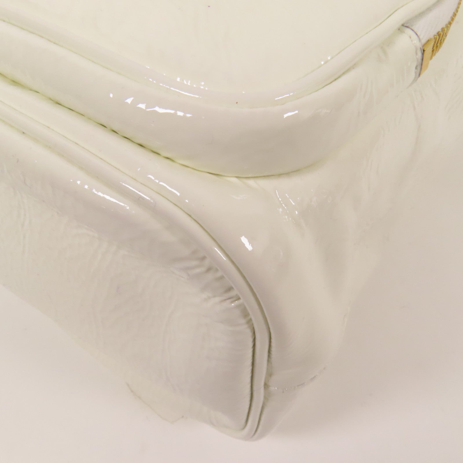 PRADA 漆皮皮革Duet NaplakBag金扣手挽肩背袋兩用袋