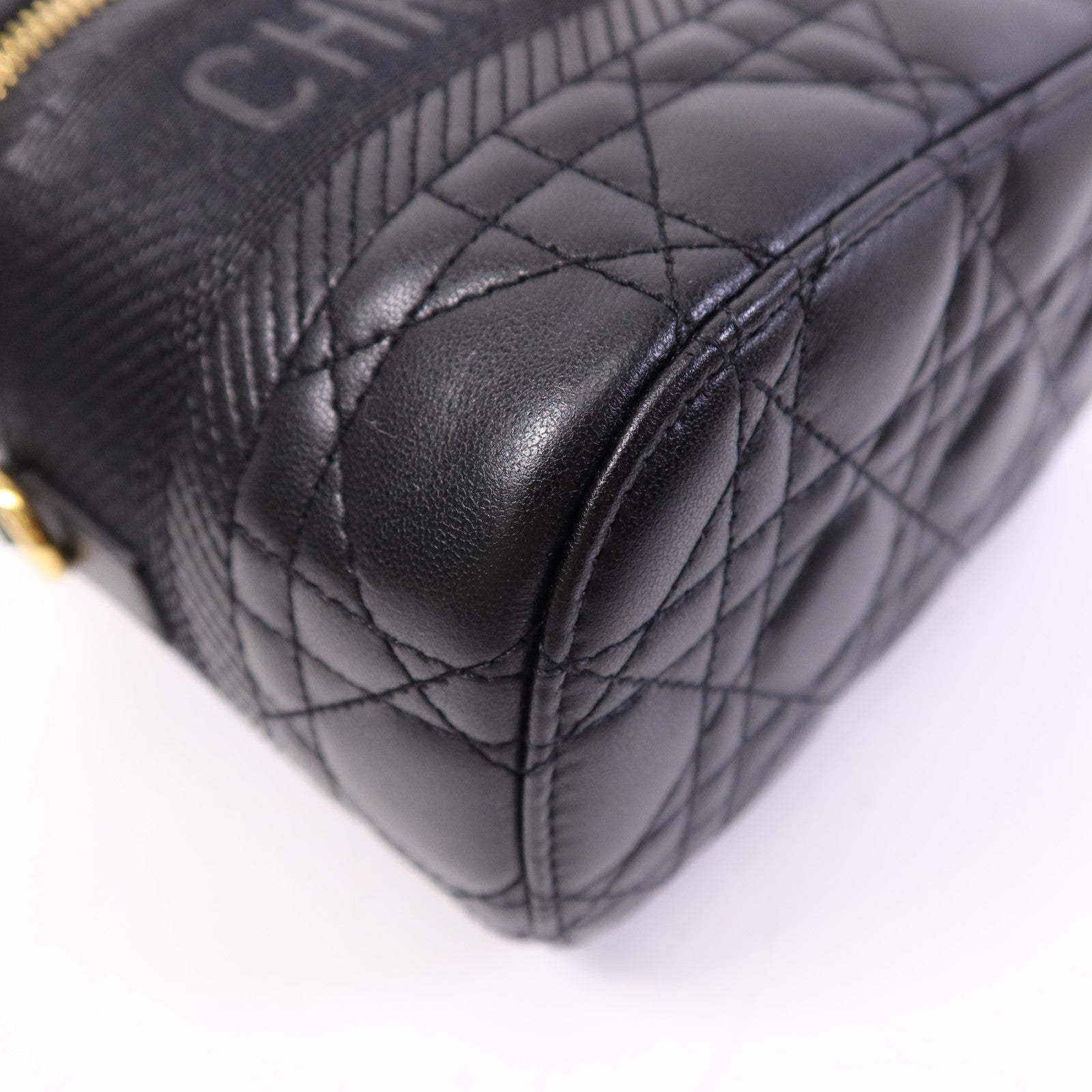 Dior 【激減優惠】牛皮皮革Travel Vanity金扣手挽肩背兩用袋
