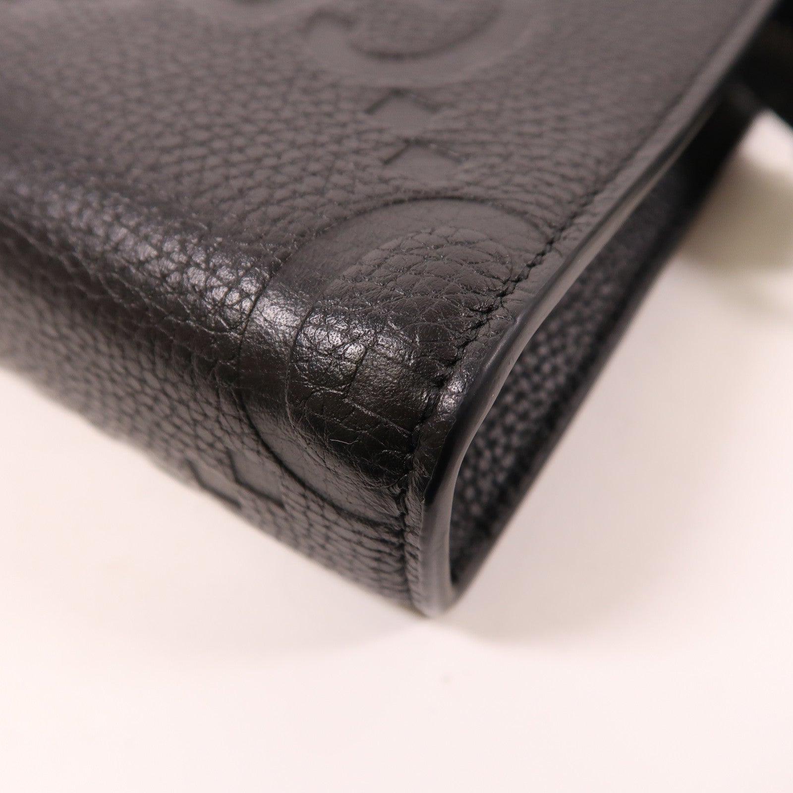 GUCCI GG SHW Mini Jumbo GG Shoulder Bag 795240 Calfskin Leather Black