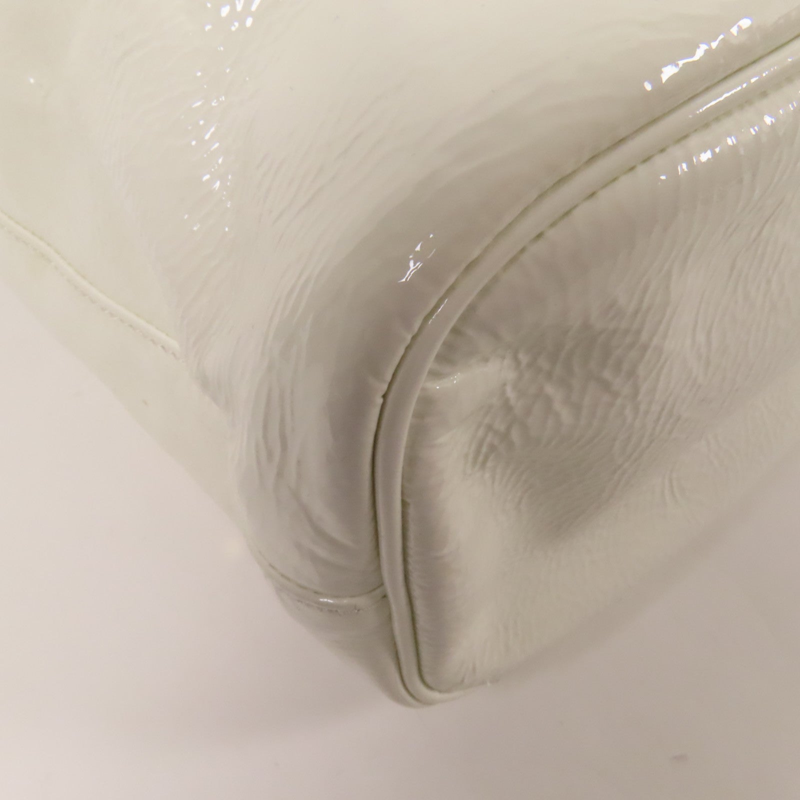 PRADA 漆皮皮革Duet NaplakBag金扣手挽肩背袋兩用袋