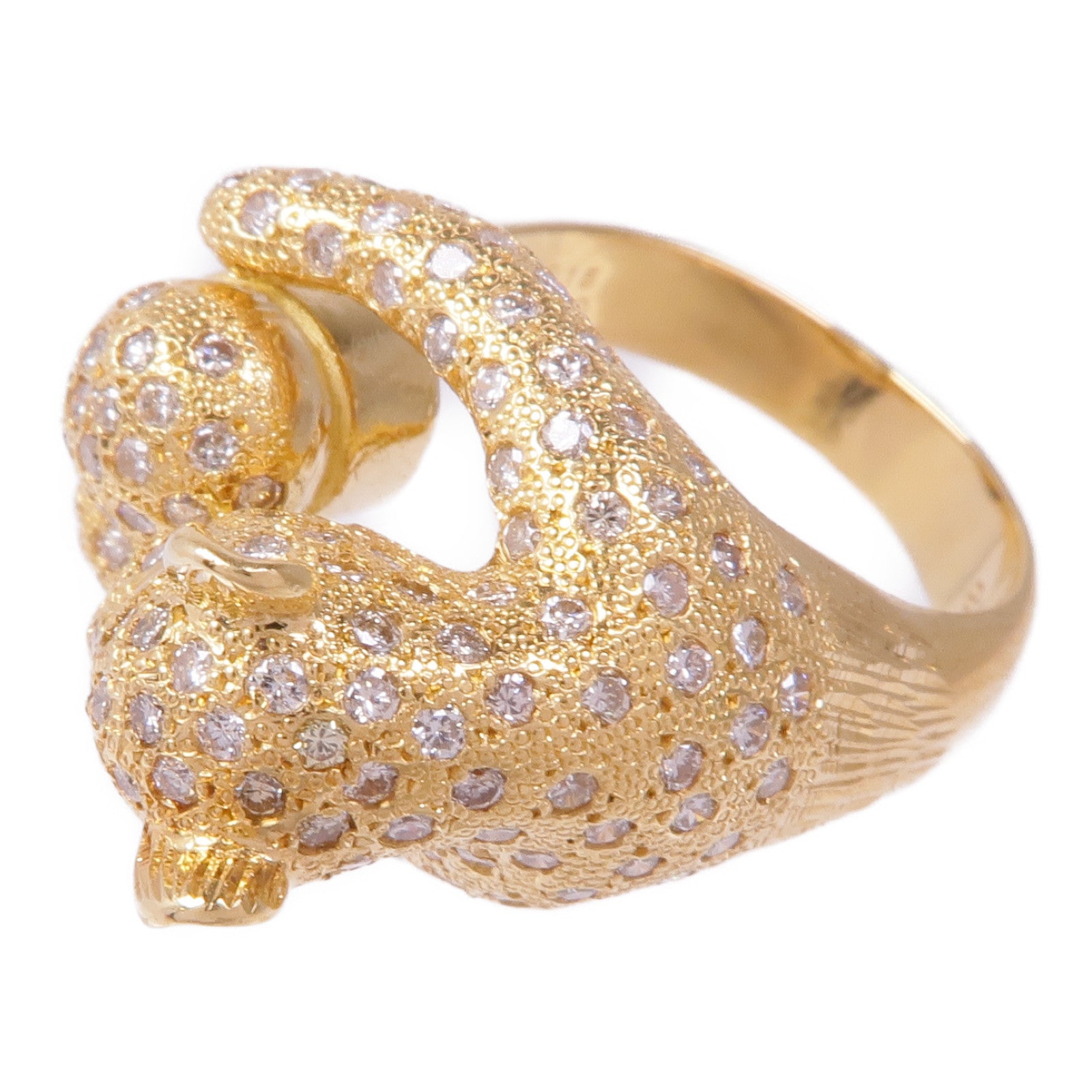 JEWELRY 18K黃金Diamond Ruby Ring鑽石戒指US#6