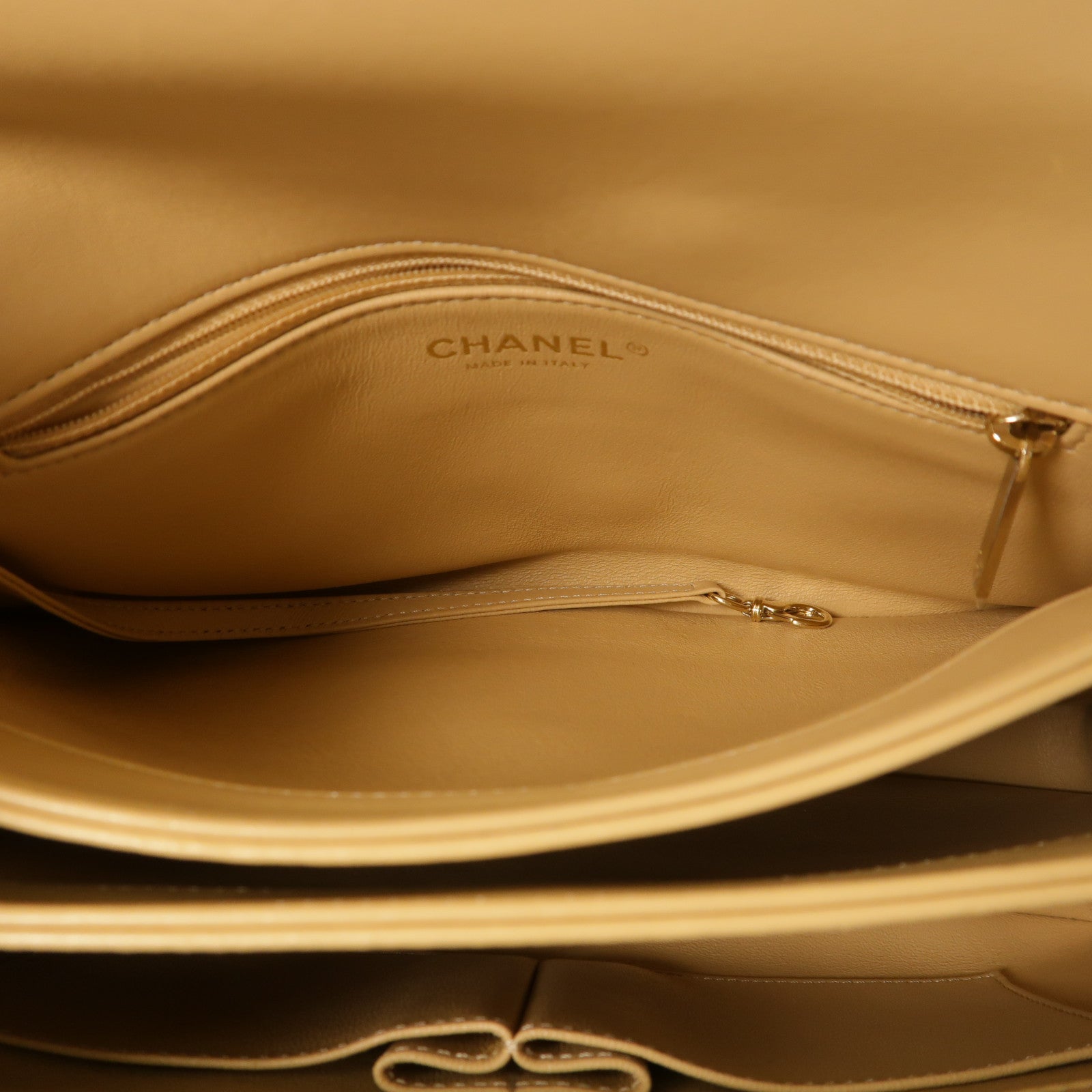 CHANEL 羊皮皮革Trendy CC Bag金扣手挽肩背兩用袋